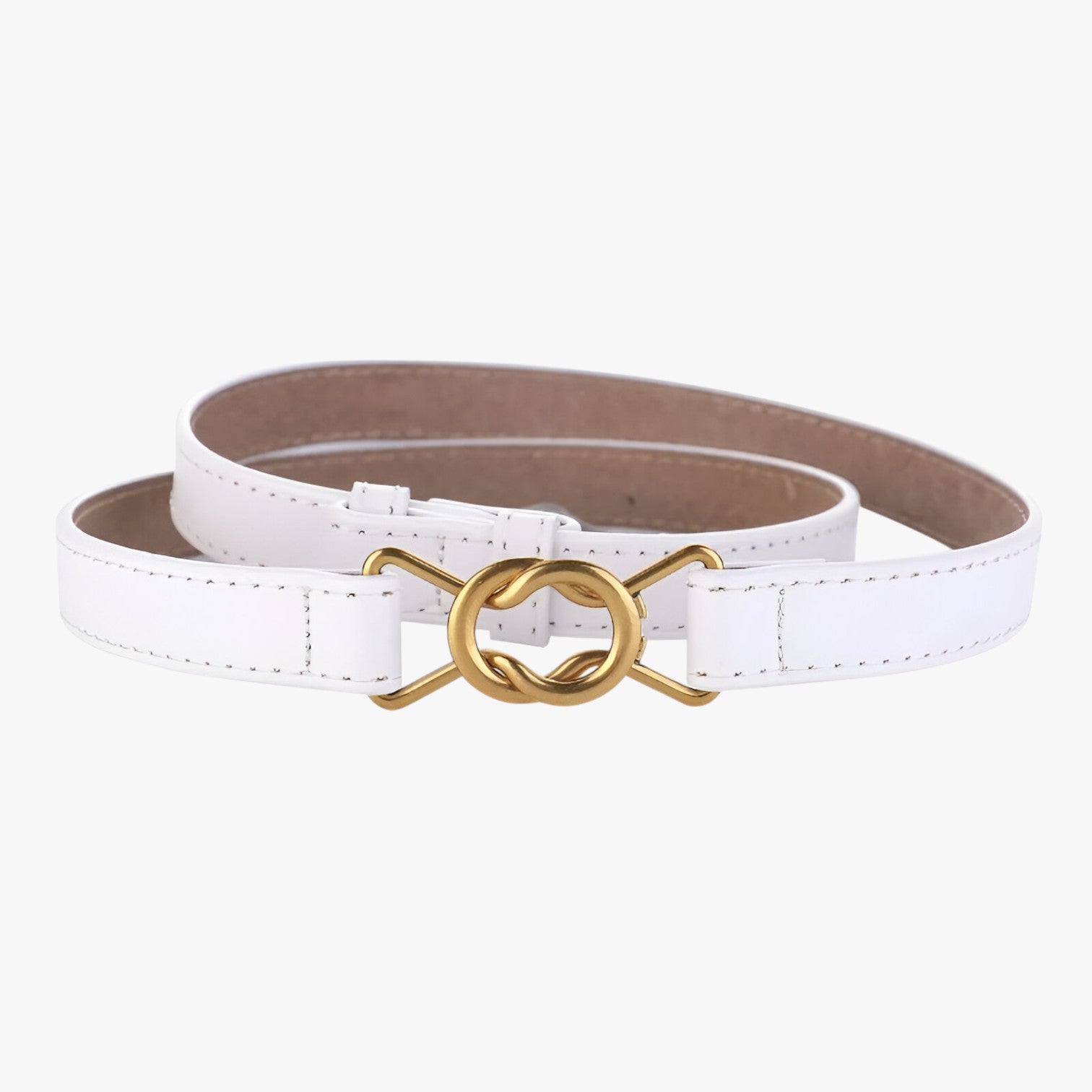 Lorelei | Cintura elegante senza fori regolabile - bianco 95cm - Belts belts for woman waist belt for women Womens belt - Concept Palermo