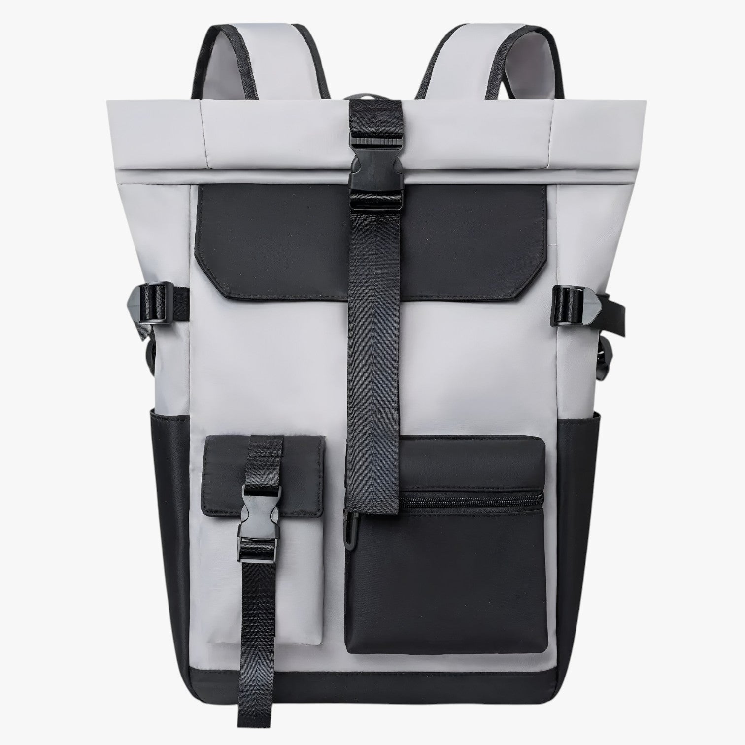 Adrian | Zaino arrotolabile impermeabile e confortevole per viaggi all'aperto attivi - Grigio Chiaro - Backpacks - Concept Palermo