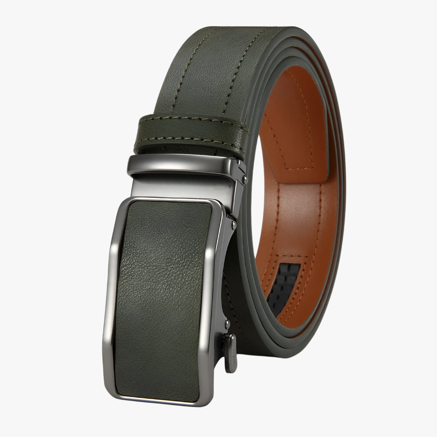 Colson | Cintura con fibbia automatica da uomo - Stile e comfort per ogni giorno - Verde - Belts belts for men mens accessory Mens belt - Concept Palermo
