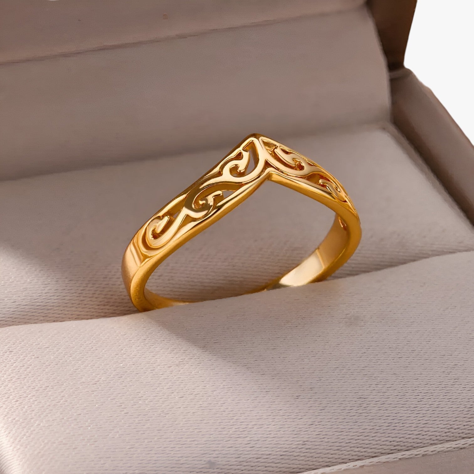 Brianna | Elegante anello d'oro – Lucentezza stilosa per ogni occasione - - Rings womens ring - Concept Palermo