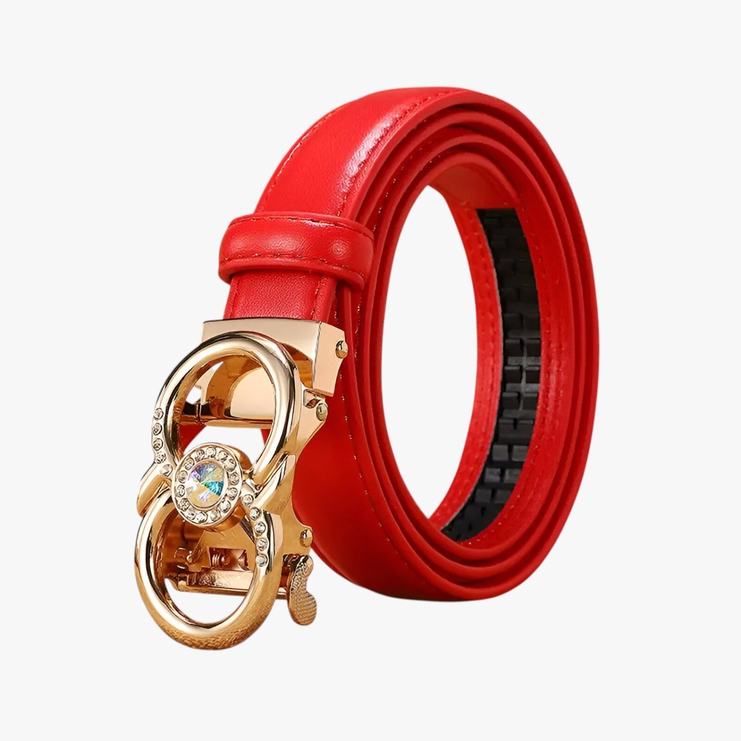 Lottie | Cintura in pelle di lusso per donne – elegante e perfetta vestibilità - C-rosso-1 - belt buckle women belts waist belt for women Womens belt - Concept Palermo