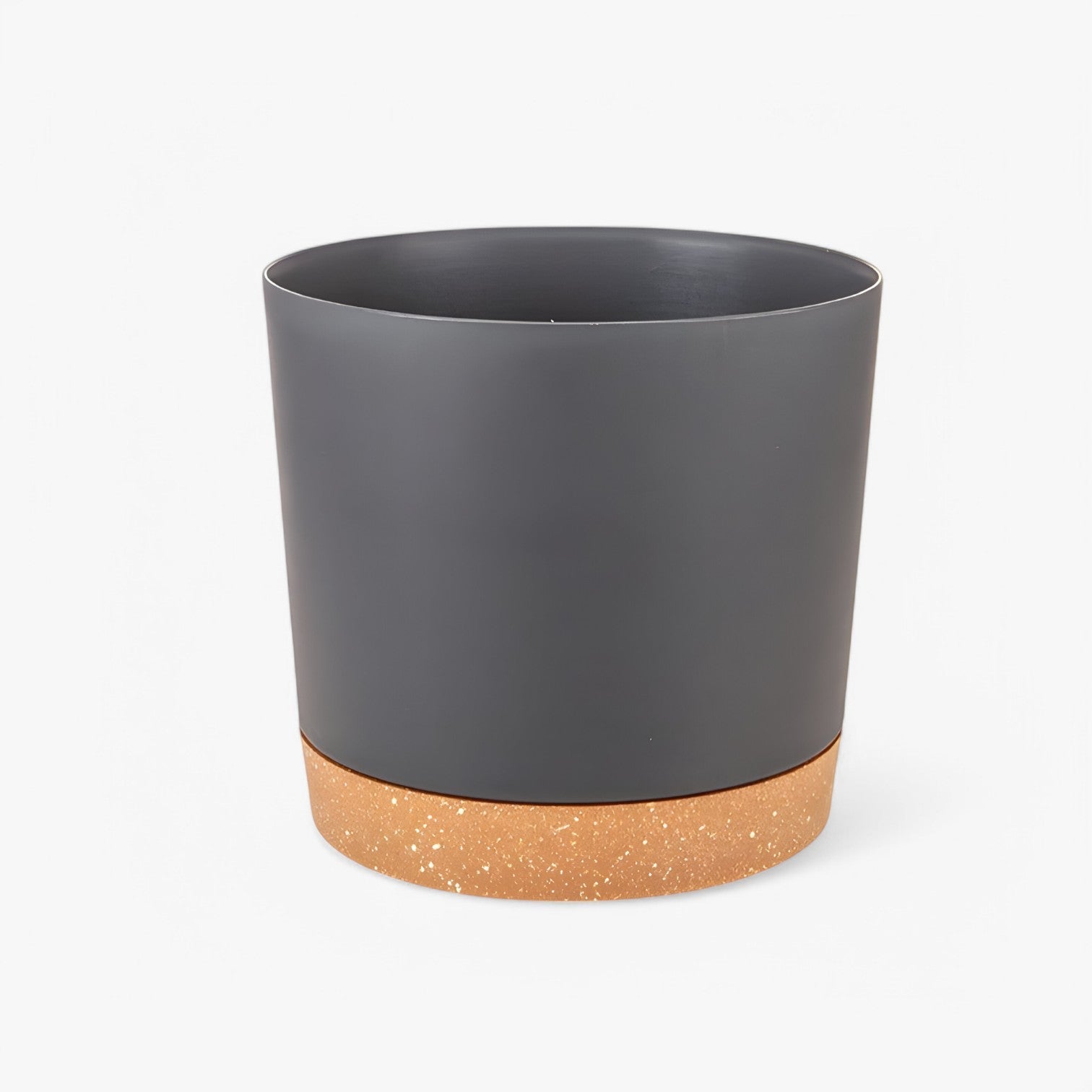 Amancio | Vaso di fiori in plastica elegante - con drenaggio per una crescita sana - Nero-25cm - Garden Garden supplies Home & Garden - Concept Palermo