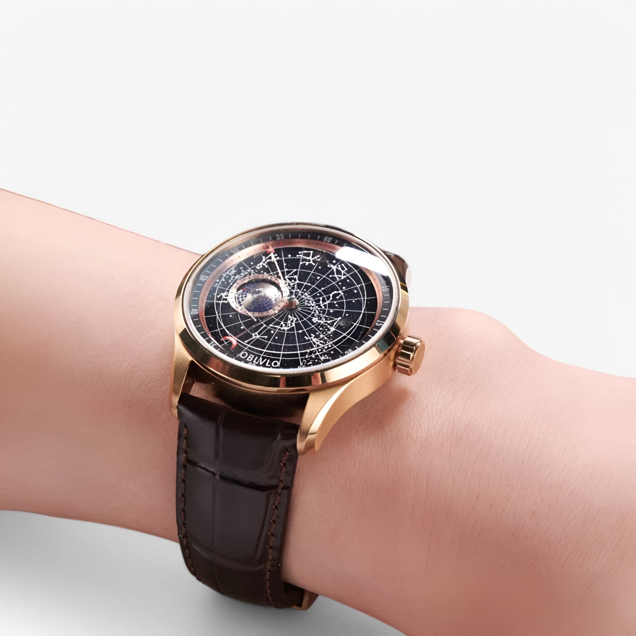 Apollo | Orologio Meccanico di Lusso con Cinturino in Pelle - - - Concept Palermo