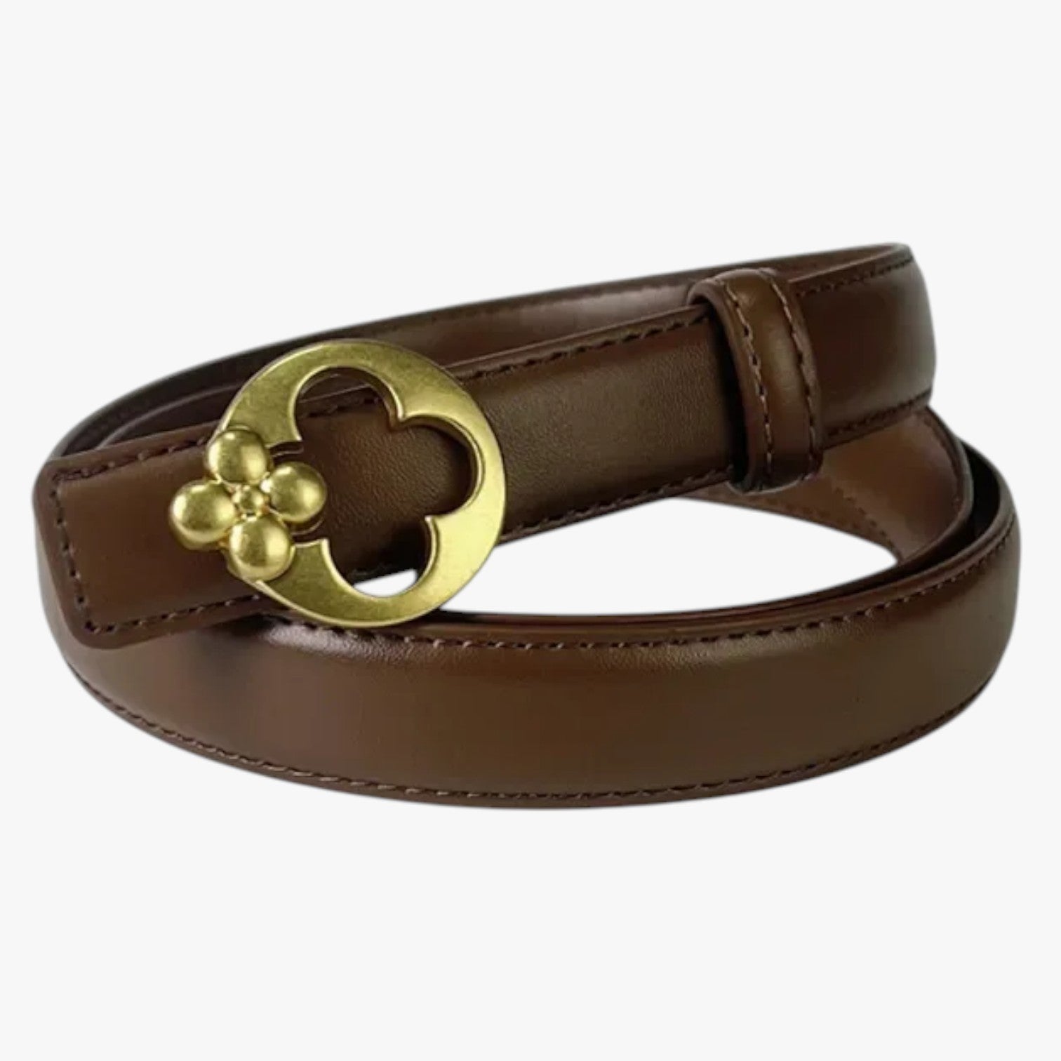 Iyla | Cintura Donna 2025 Eleganza Casual con Fibbia Designer - marrone 105cm-110cm - Belts waist belt for women Womens belt - Concept Palermo