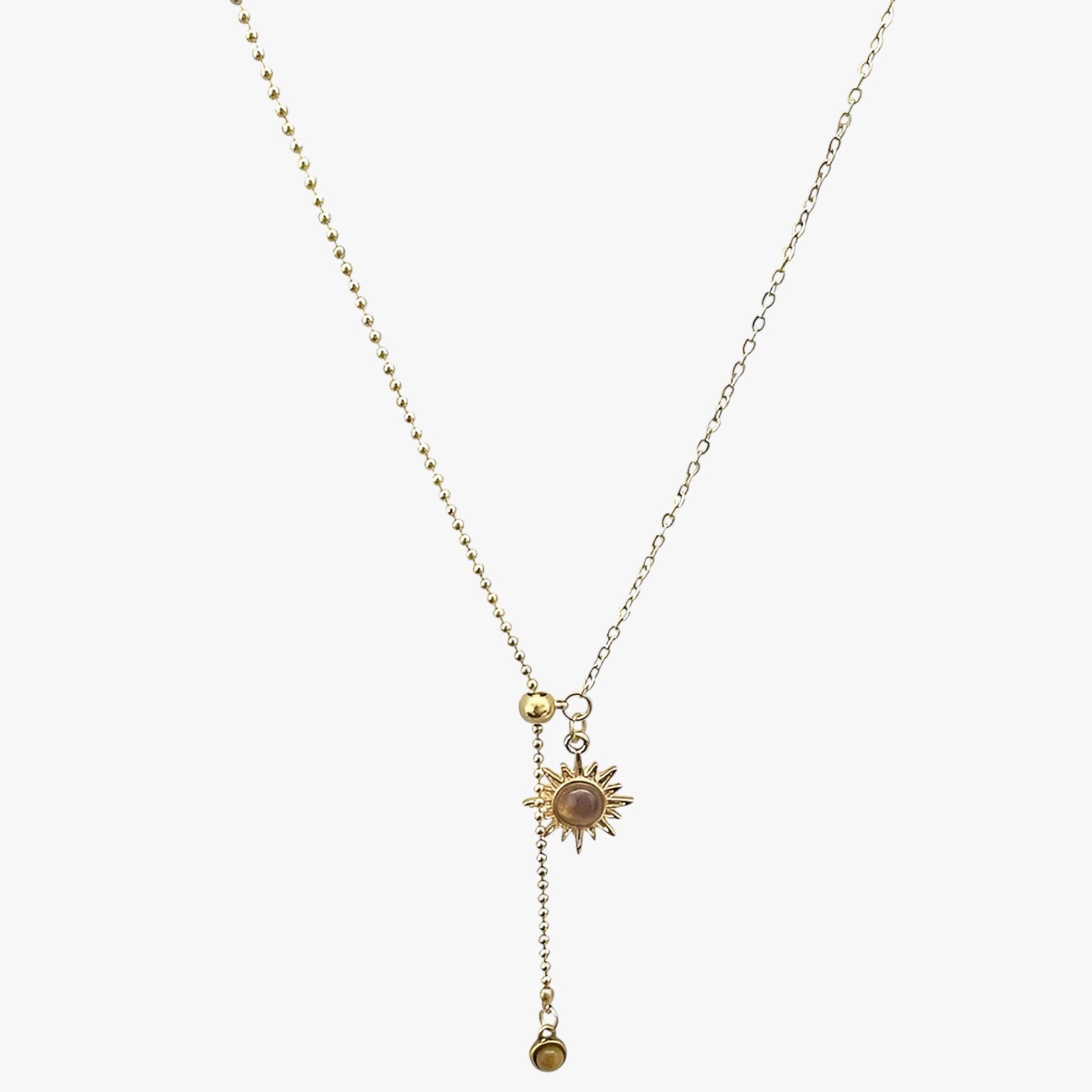 Reese | Collana in Tigriocchi Fiore di Sole Accessorio Lussuoso Autunno/Inverno - - elegant womens necklaces Necklace NECKLACES Necklaces for Women - Concept Palermo