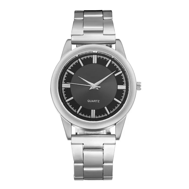 Fritz | Orologio al quarzo classico - Design elegante in acciaio inossidabile - Silver Svart - - Concept Palermo