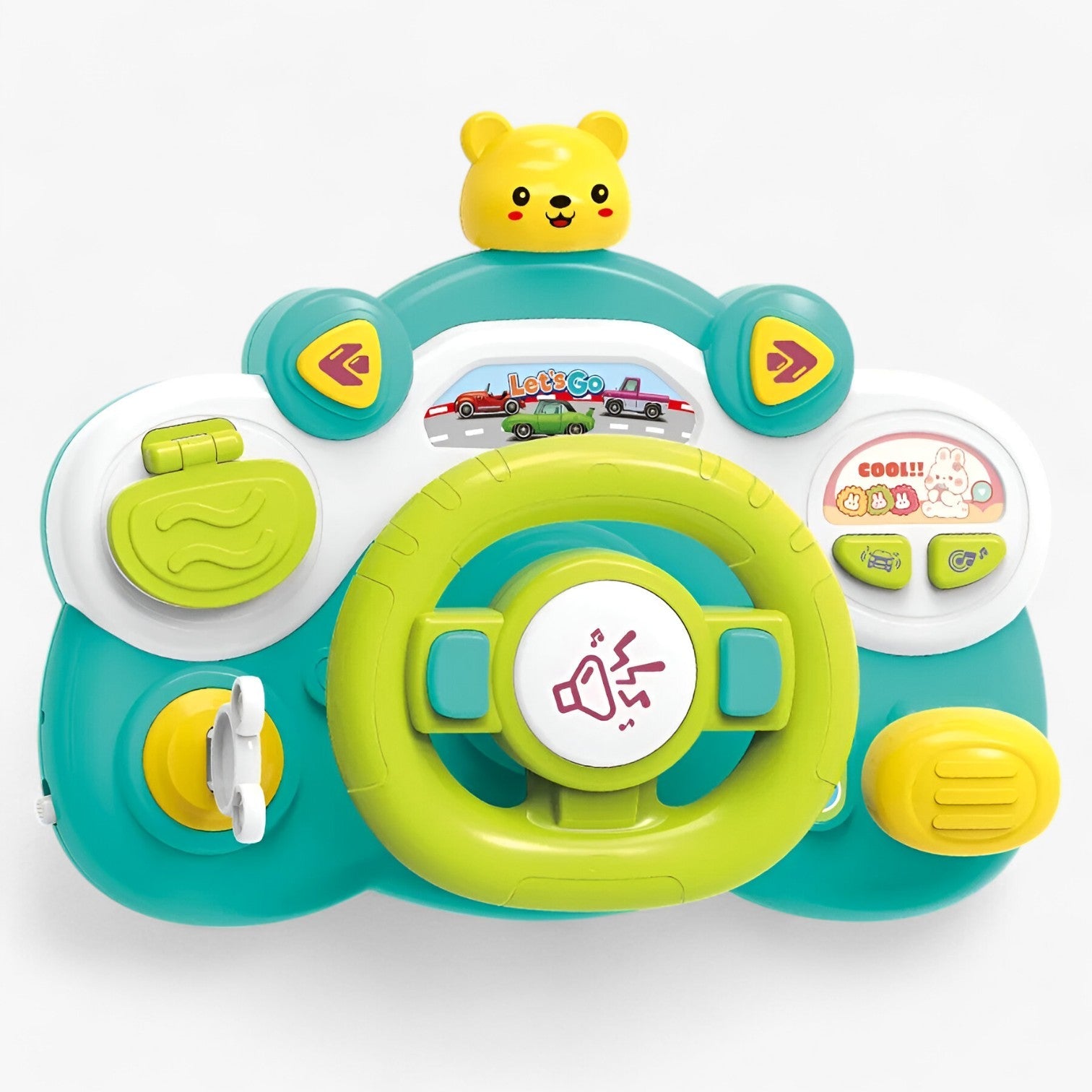 Teo | Volante Interattivo con Divertimento Educativo - verde - toys toys & gifts toys for kids - Concept Palermo