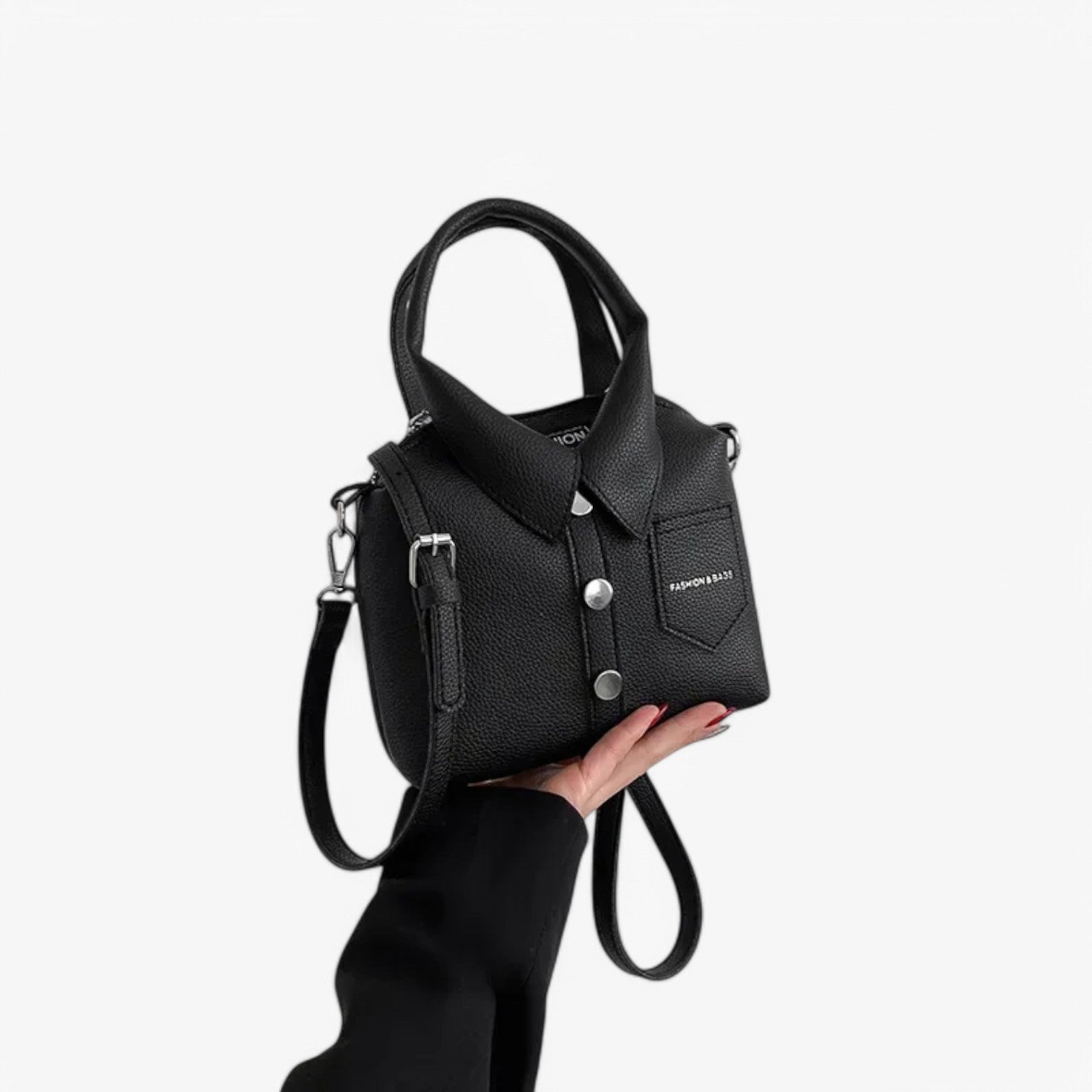 Eleanor | Borsa a tracolla compatta in PU – Design elegante, comodità quotidiana - Nero - bag handbags women bag - Concept Palermo