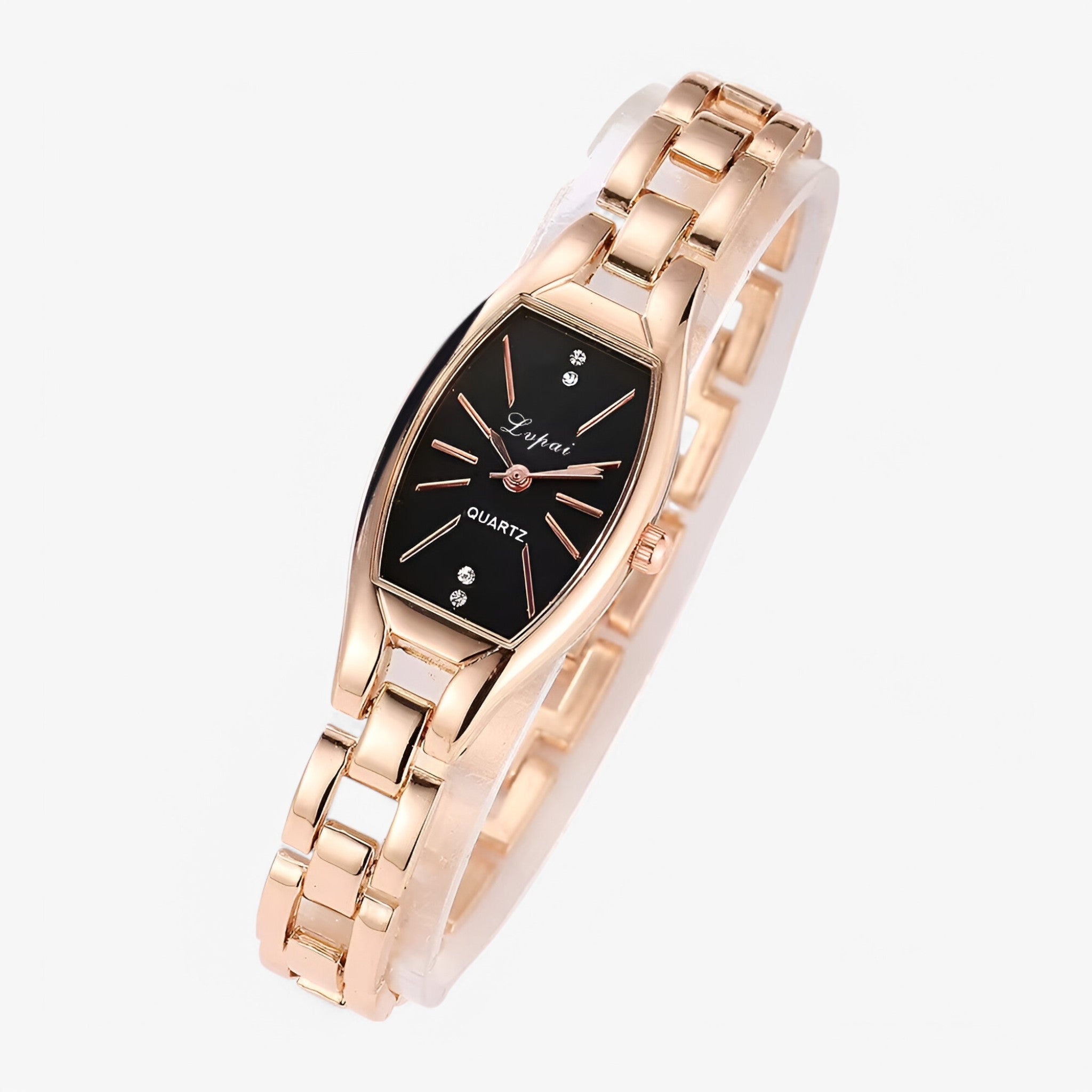 Léa | Orologio da donna minimalista con piccolo quadrante e dettagli in diamanti - - female watch watch for women - Concept Palermo