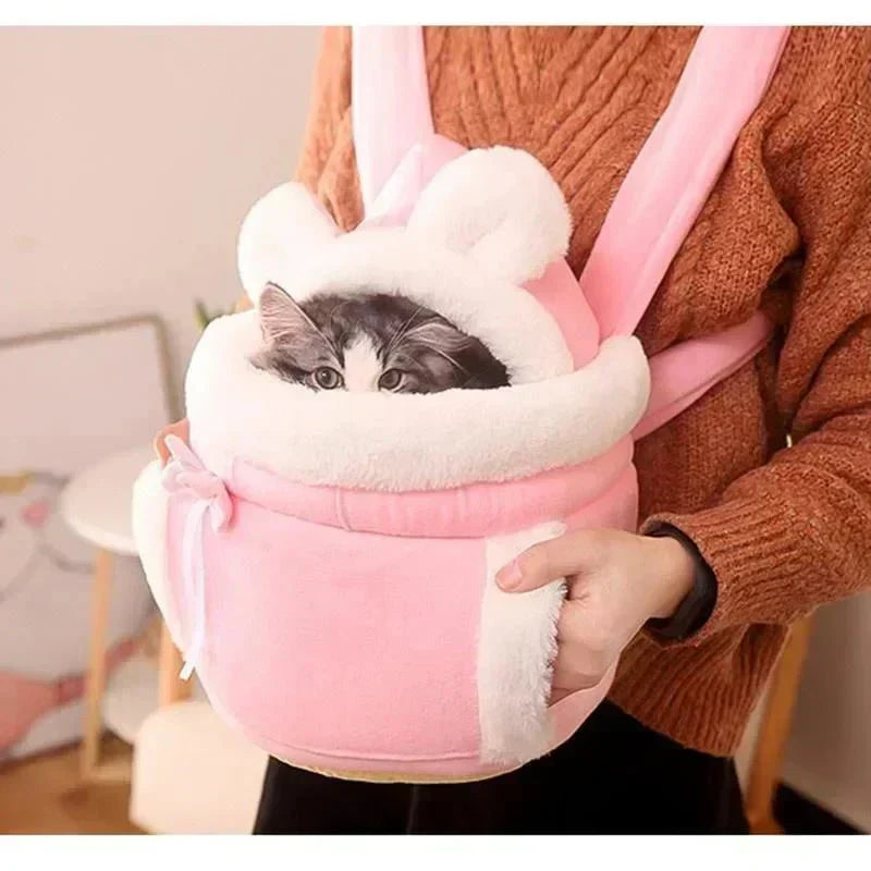 Un affascinante gatto in una borsa di peluche - Rosa - - Concept Palermo