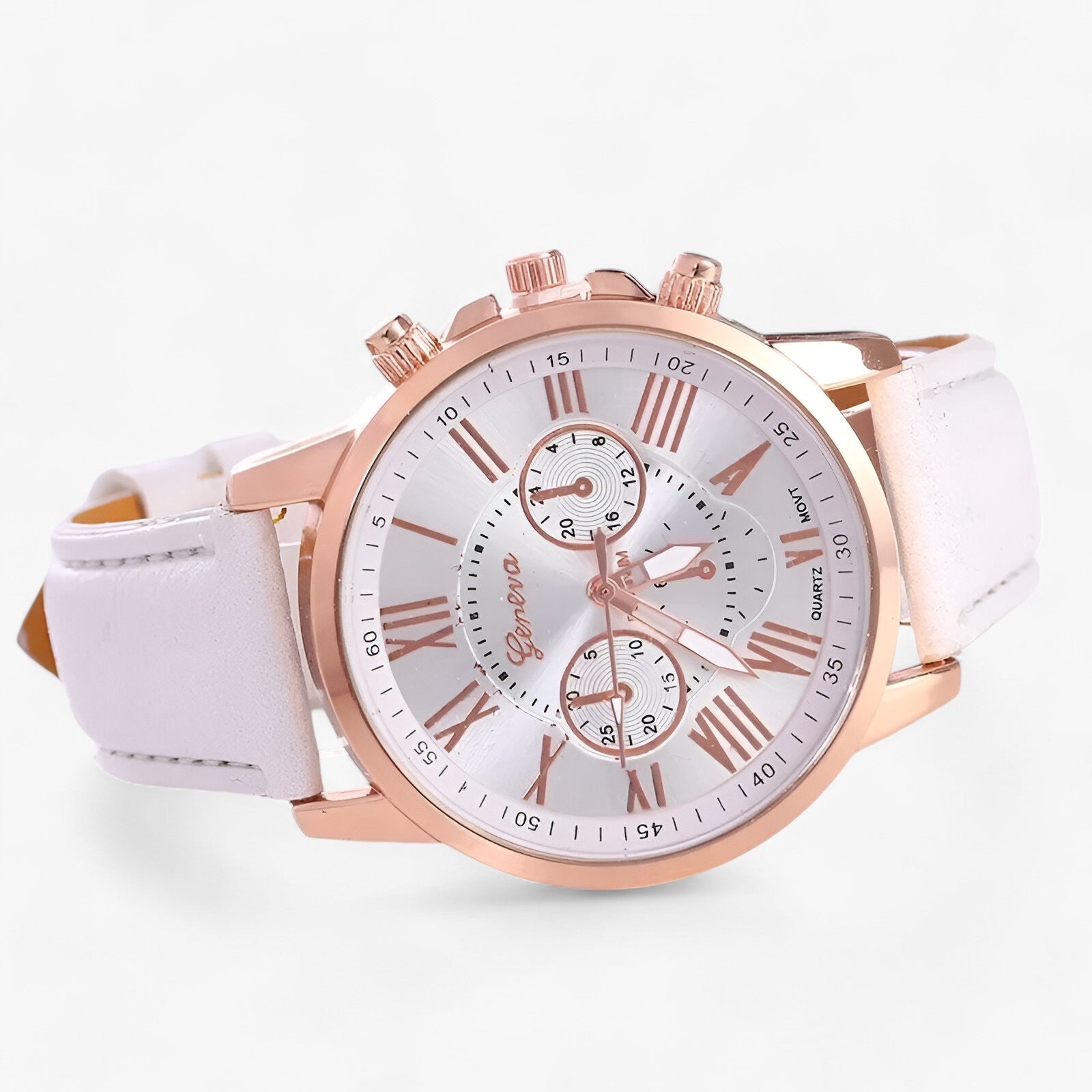 Kleng | Orologio da donna di lusso - Impermeabile in pelle per ogni occasione - Bianco - Elegant watch lady watch watch for women WOMEN wrist watches for women - Concept Palermo