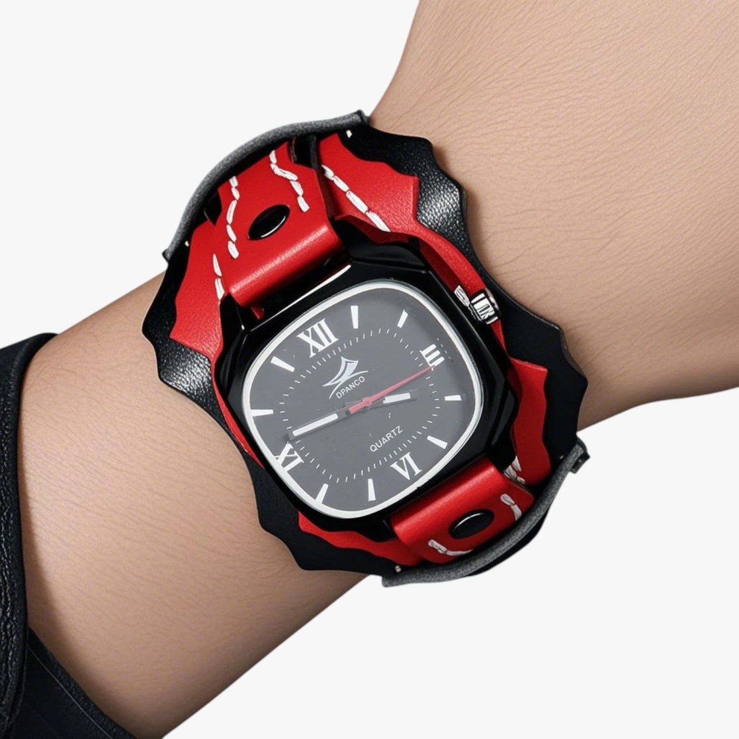 Alden | Orologio da uomo quadrato grande con cinturino in vera pelle - - watch watch for men watches WATCHES FOR MEN - Concept Palermo