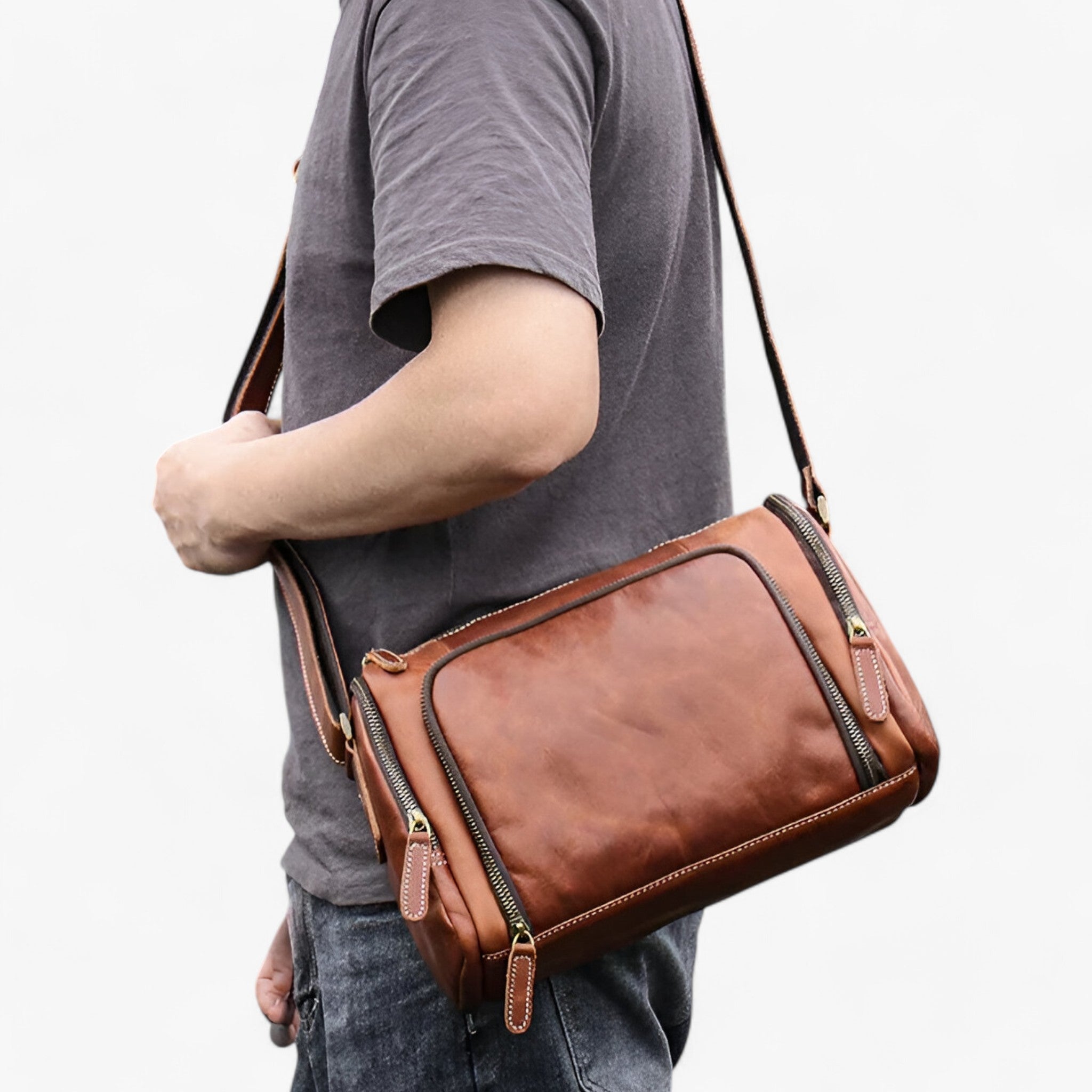 Benjamin | Borsa a spalla vintage - Elegante e multifunzionale - - - Concept Palermo