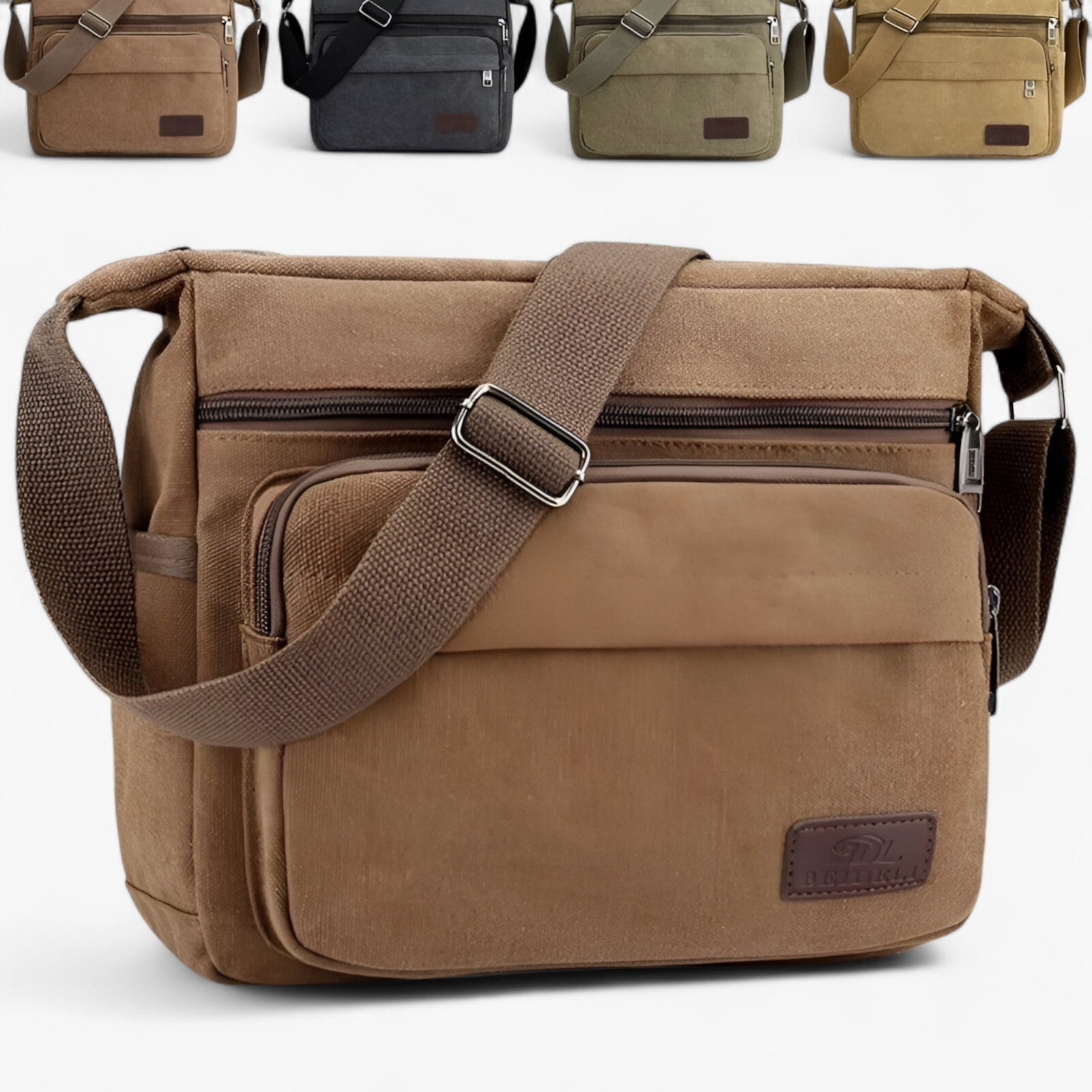 Max | Borsa a spalla multifunzionale in canvas per uomini - - bag mens bag Shoulder bags - Concept Palermo