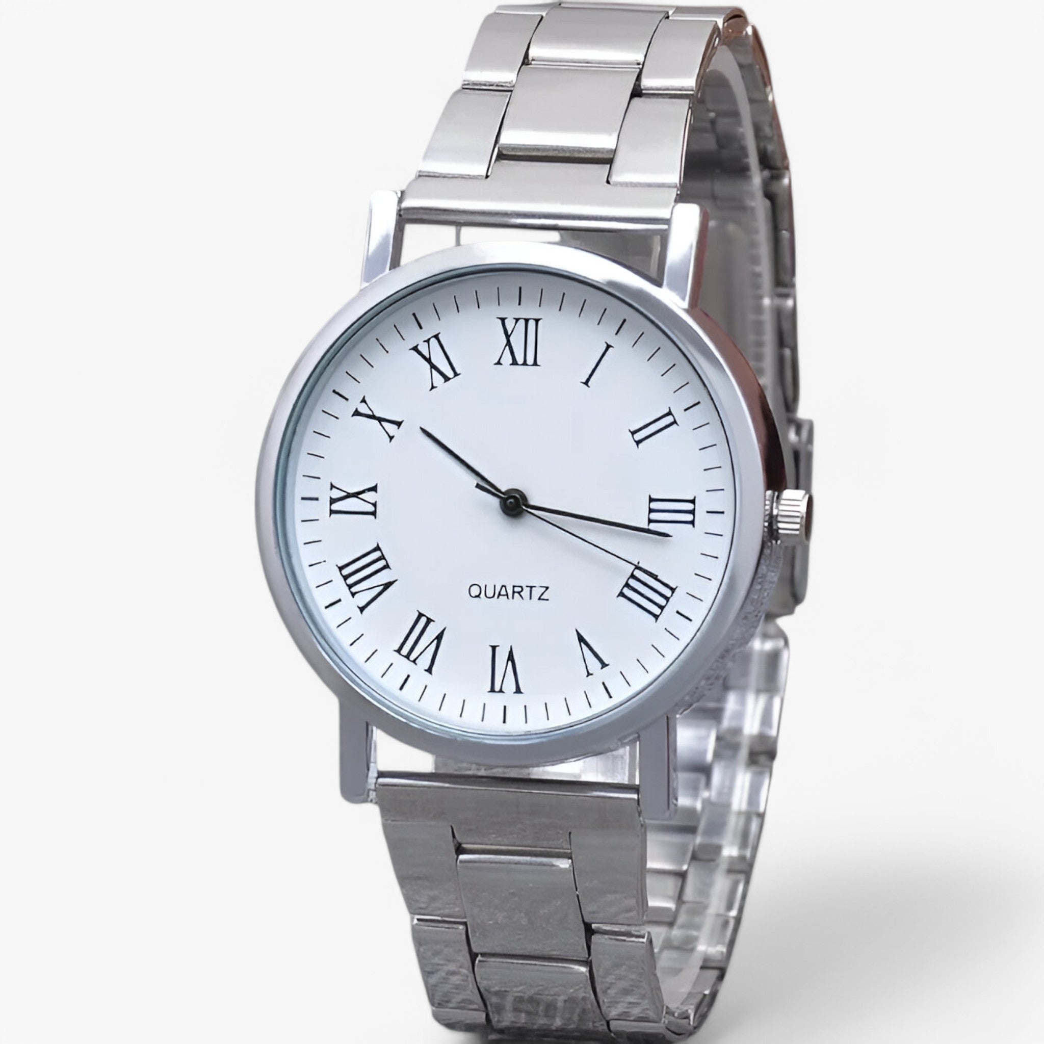 Leon | Orologio Elegante in Acciaio per Uomo - Bianco - - Concept Palermo