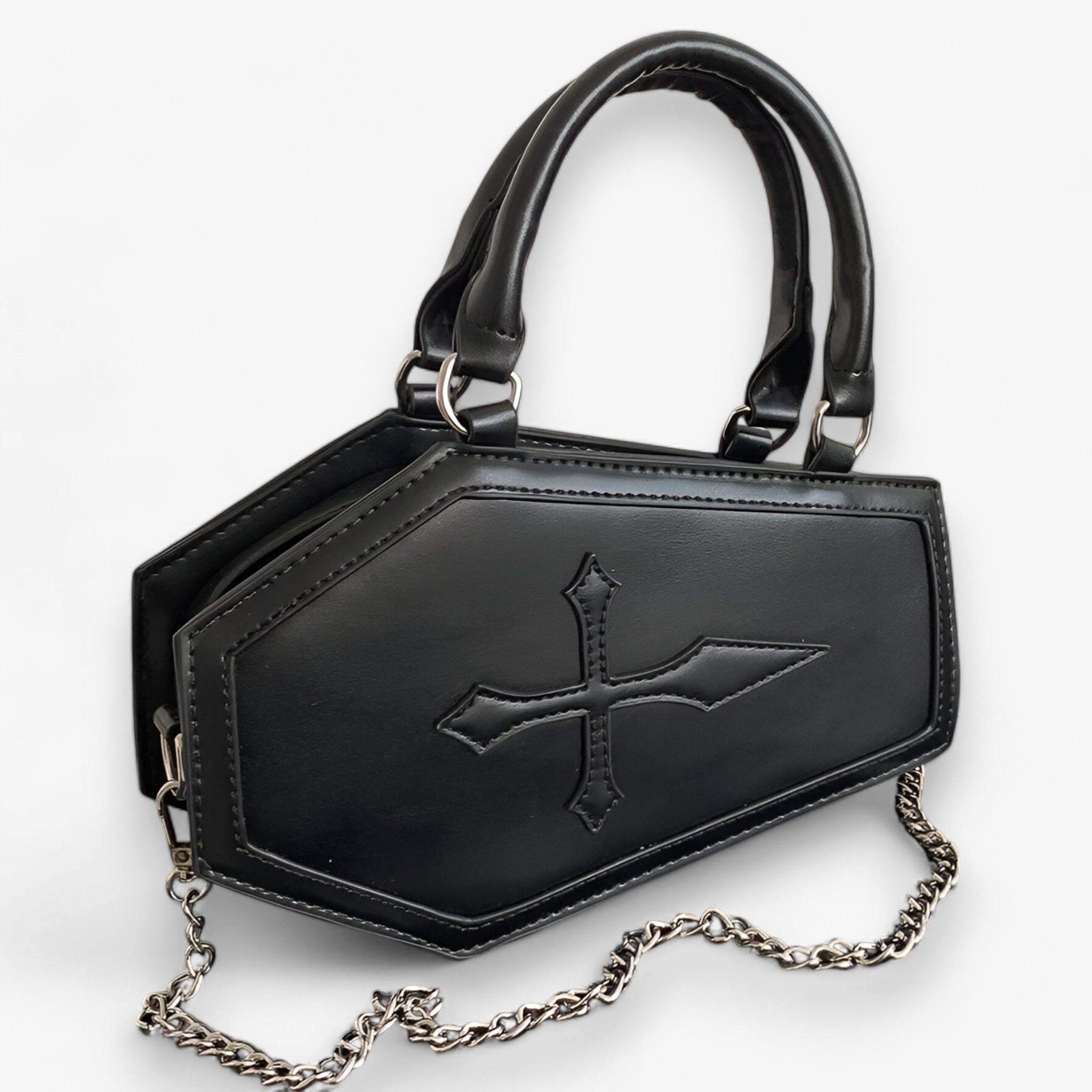 borsetta a catena con manico – spaziosa ed elegante per cosplay di Halloween - Nero 24.5cmx6cmx15cm - bags handbags Shoulder Bags women women bags women's bags - Concept Palermo