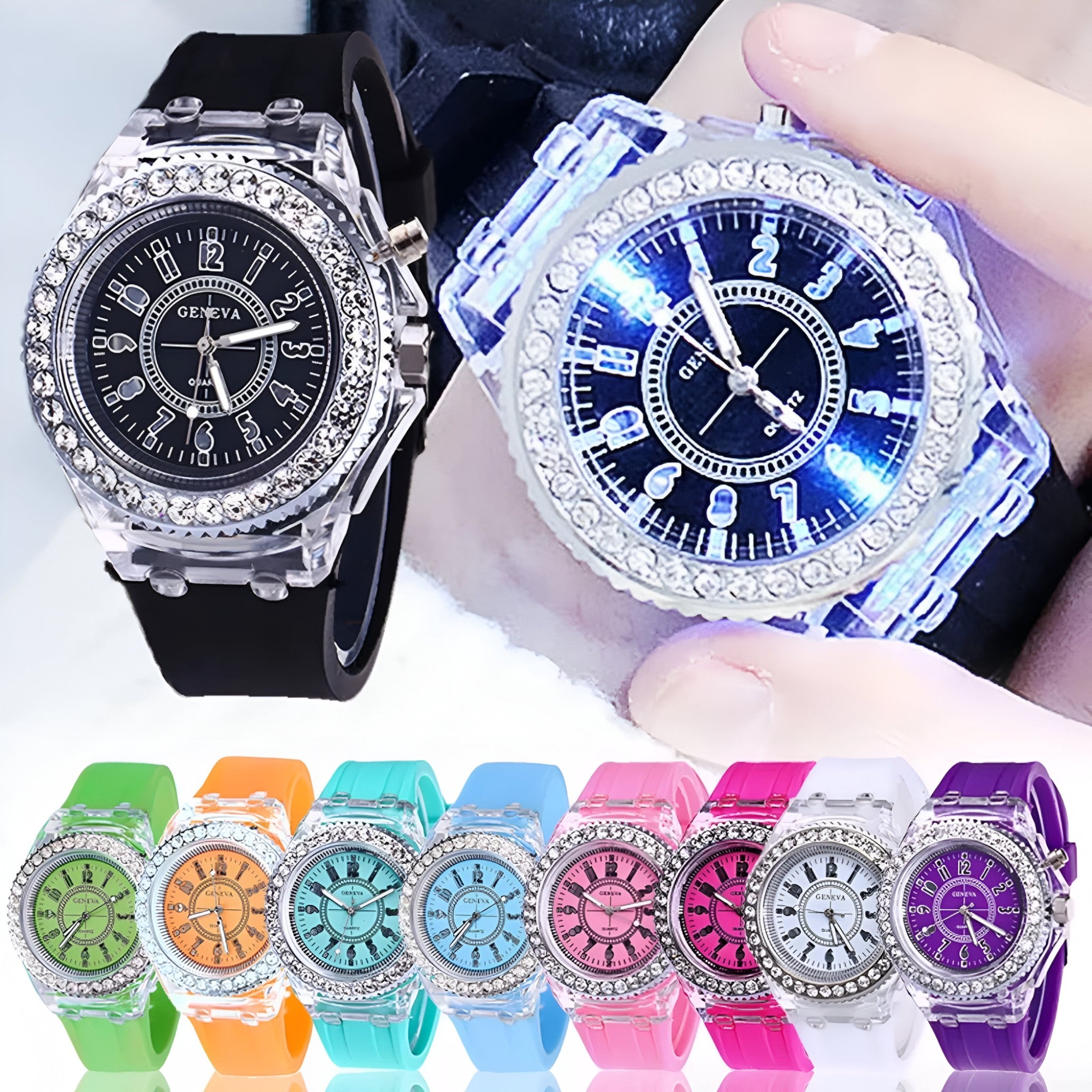 Francis | Orologio gelatinoso con luce LED - - watch for men watch for women - Concept Palermo