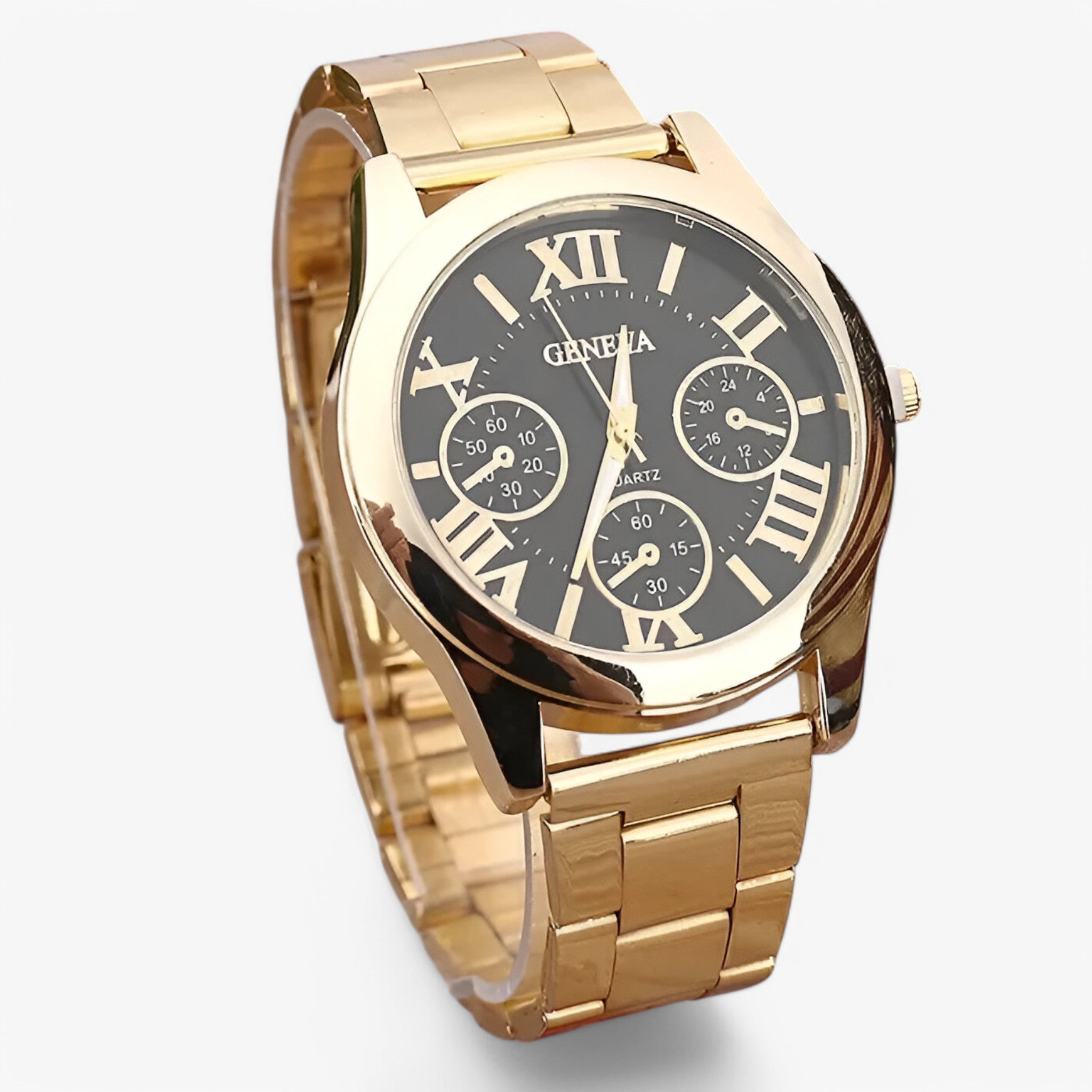 Lorenzo | Orologio casual da uomo in acciaio con 3 quadranti - Nero - female watch watch for women - Concept Palermo