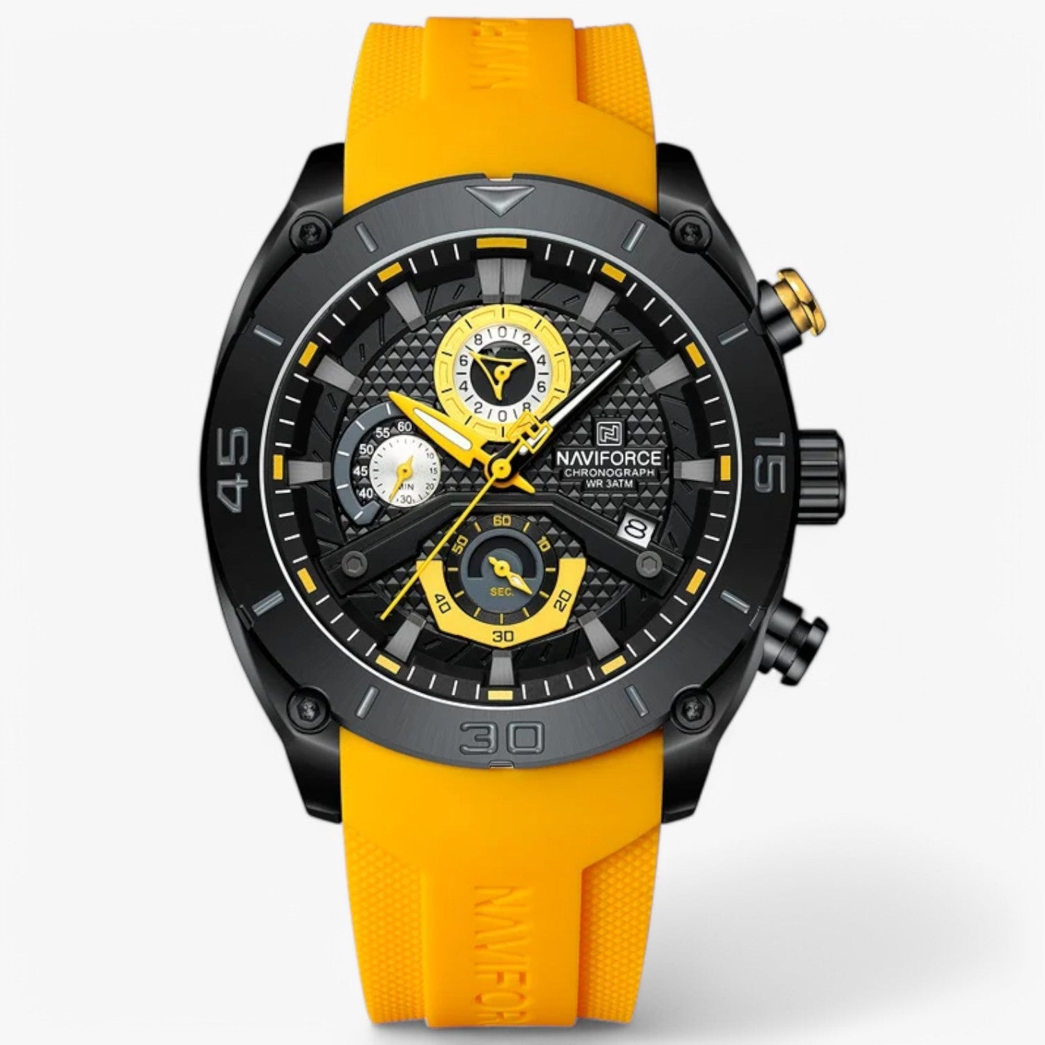 Rene | Tattico e Resistente – Orologio sportivo impermeabile per ogni avventuriero - Giallo - mens accessory watch watch for men - Concept Palermo