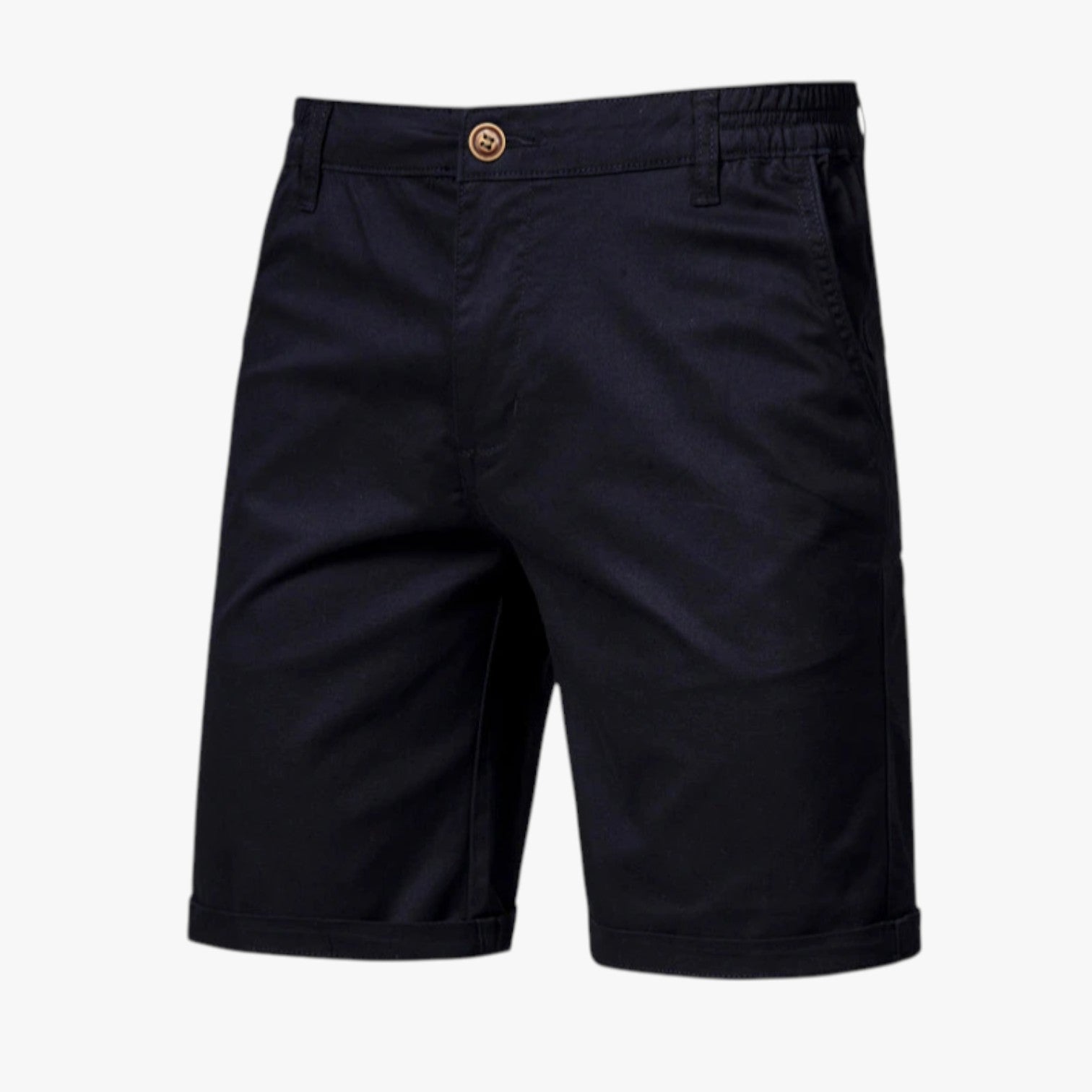 Grant | Pantaloncini da uomo in cotone elasticizzato: comfort premium per il relax - Nero - Herren Shorts komfortable Shorts shorts for men Summer shorts - Concept Palermo
