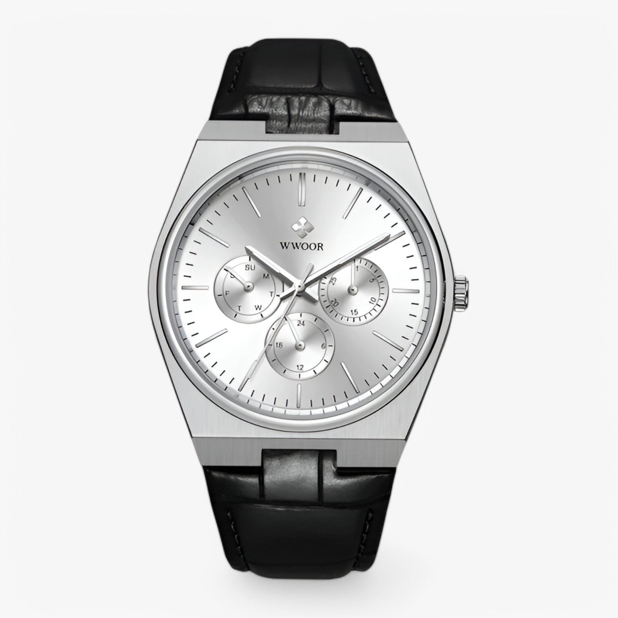 Ronan | Orologio al Quarzo in Acciaio con Vetro Zaffiro - bianco argento - - Concept Palermo