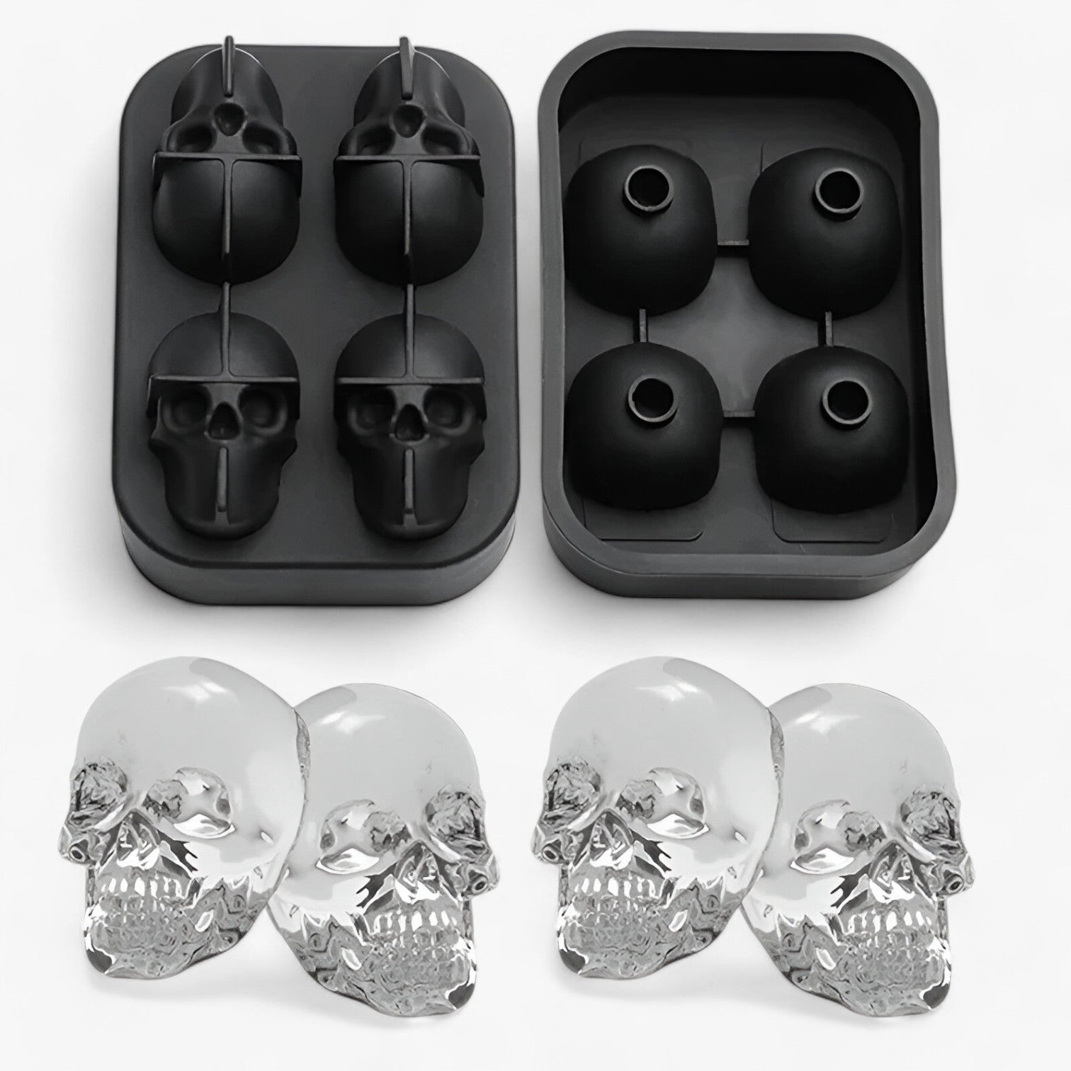 Dexie | Stampo per ghiaccio 3D a forma di teschio con imbuto per bevande e cocktail creativi - - Kitchen kitchen accessory kitchen tools - Concept Palermo