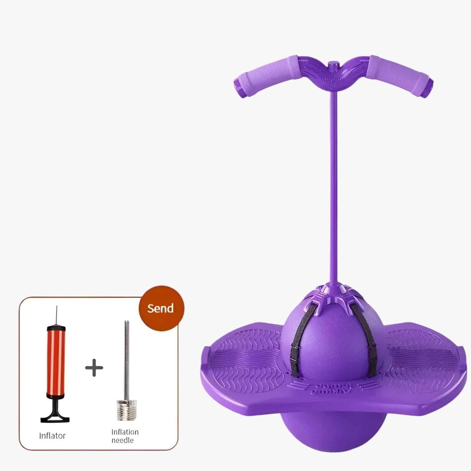 Emory | Primavera più alta, gioca più sicuro – Pallone elastico antiesplosione per bambini - Viola - toys toys for kids - Concept Palermo