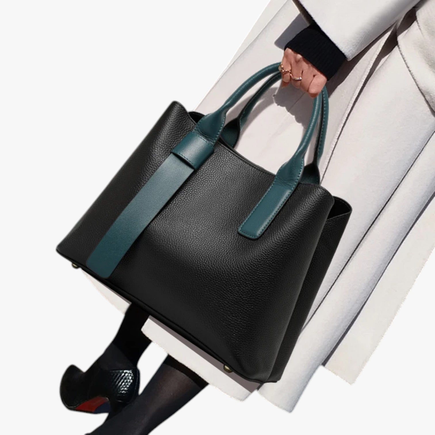 Sandrine | Luxe e Versatile – Borsa a Spalla in Pelle di Vacca Premium - - bag handbags Leather Bag women bag - Concept Palermo