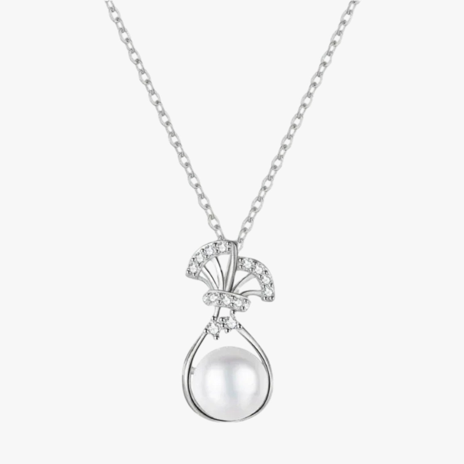 Elina | Collana Borsa con Perla Imitata Eleganza Unica per Occasioni Speciali - - elegant womens necklaces necklace NECKLACES Necklaces for Women - Concept Palermo