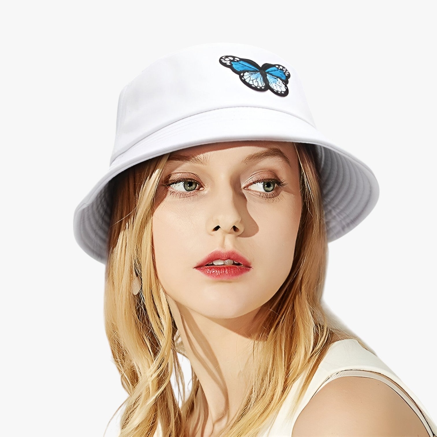 Brenda | Protezione solare elegante con accento farfalla - per ragazze attive - - bucket hats Hat for girls summer hat Sun Hats women hat - Concept Palermo