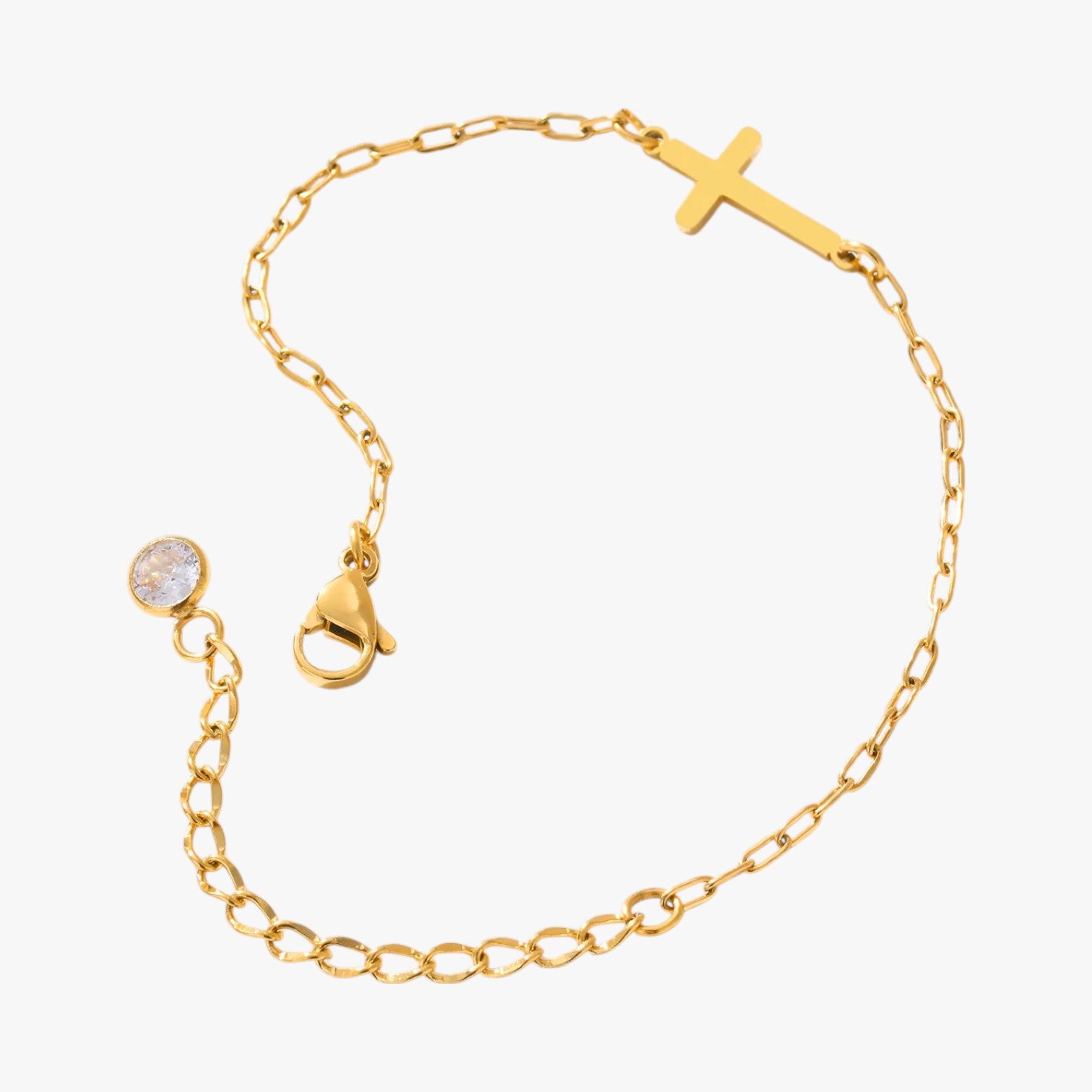 Elisa | Bracciale con Croce in Acciaio – Eleganza Resistente all’Acqua - - BRACELET BRACELET FOR WOMEN BRACELETS bracelets for women women bracelets - Concept Palermo