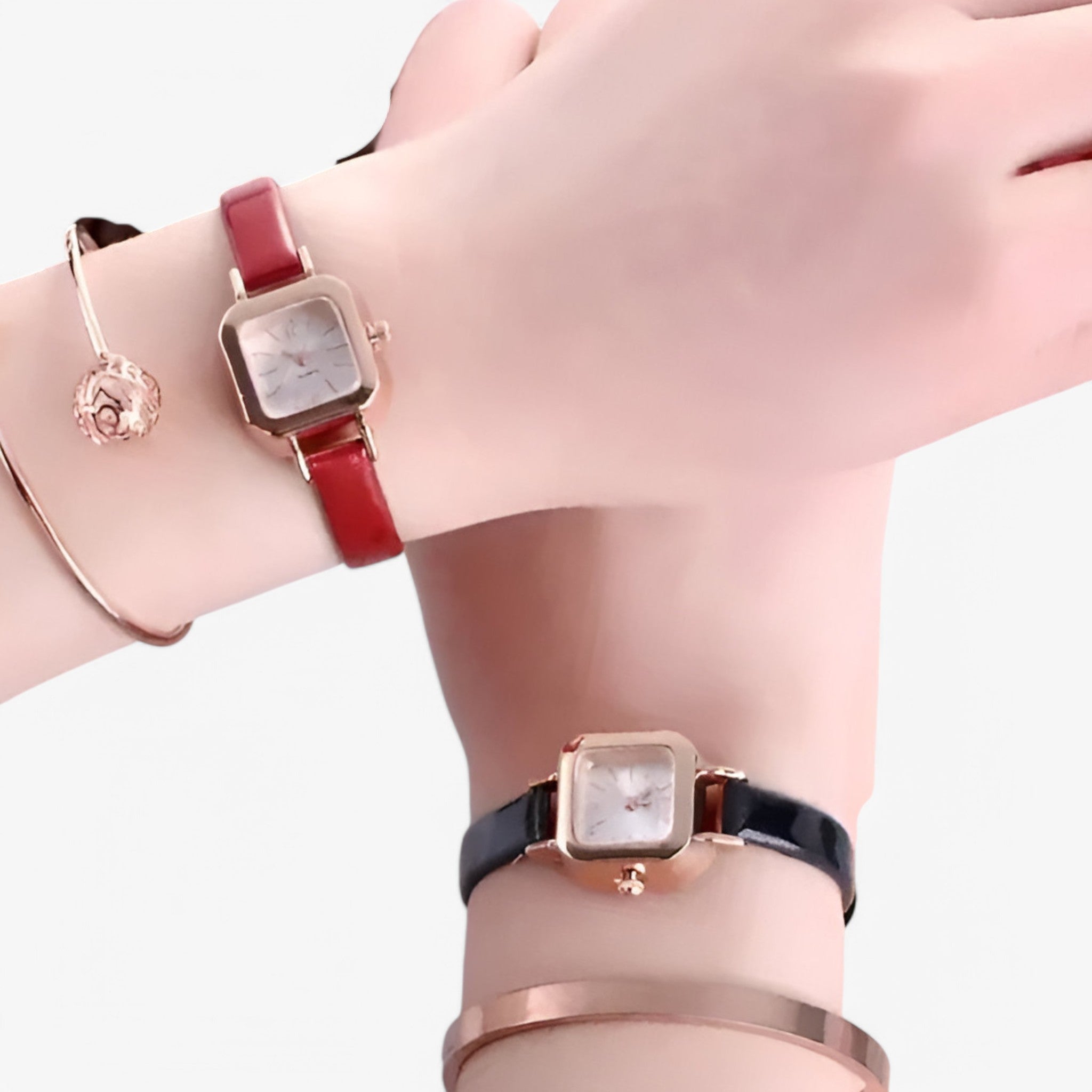 Portia | Orologio vintage elegante in pelle - - watch for women - Concept Palermo