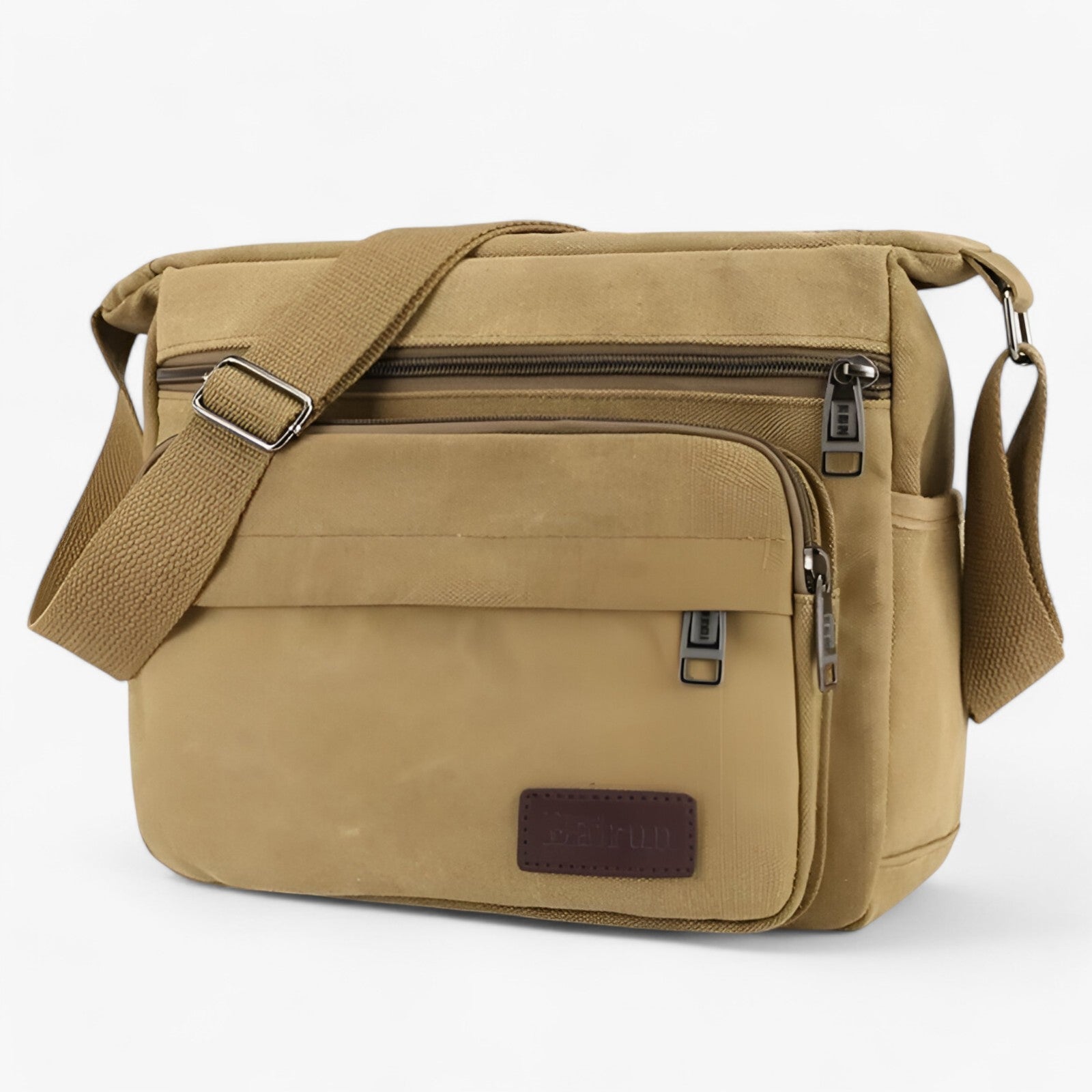 Max | Borsa a spalla multifunzionale in canvas per uomini - Khaki - bag mens bag Shoulder bags - Concept Palermo