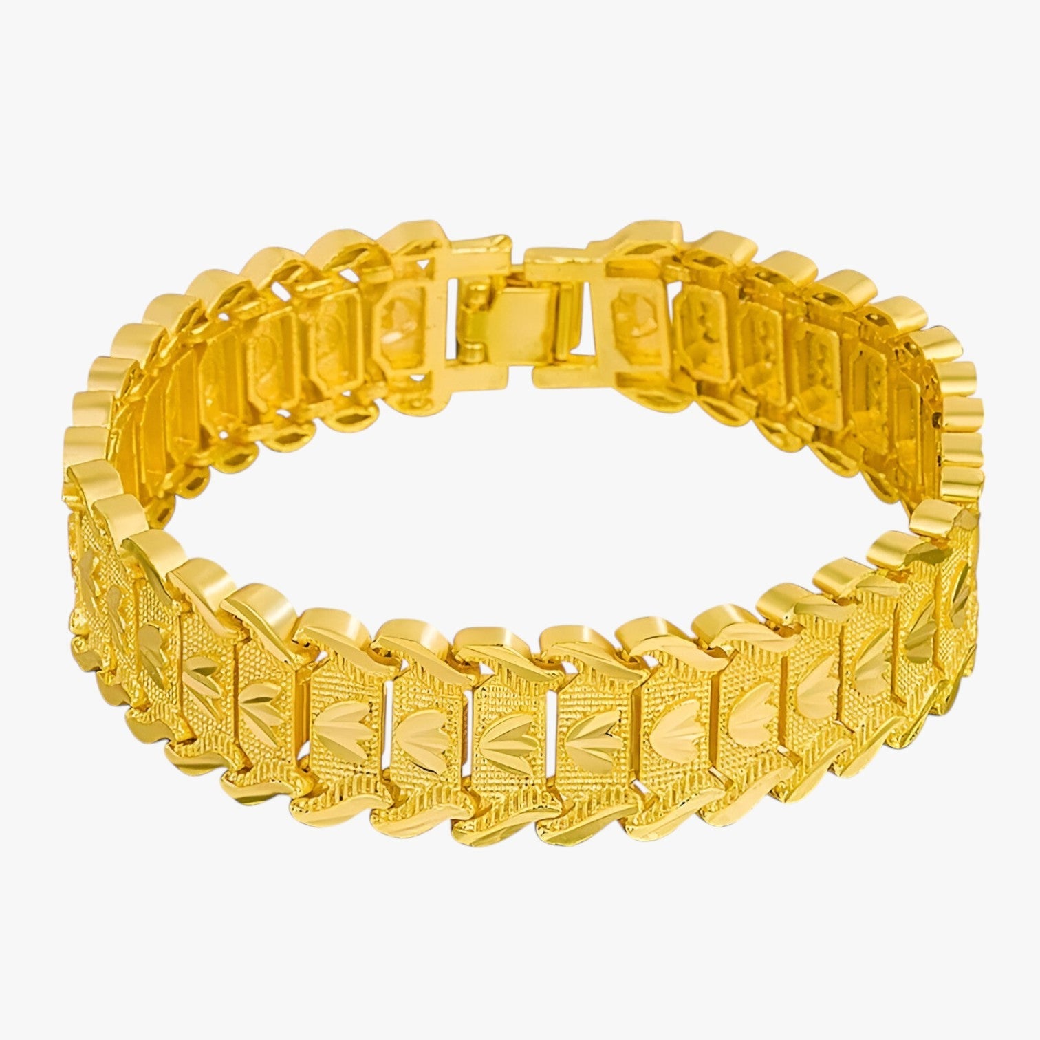 Jedrick | Stile dichiarativo con brillantezza 24K – Bracciale retro durevole per uomini - stile 1 - BRACELET mens accessory mens bracelet - Concept Palermo