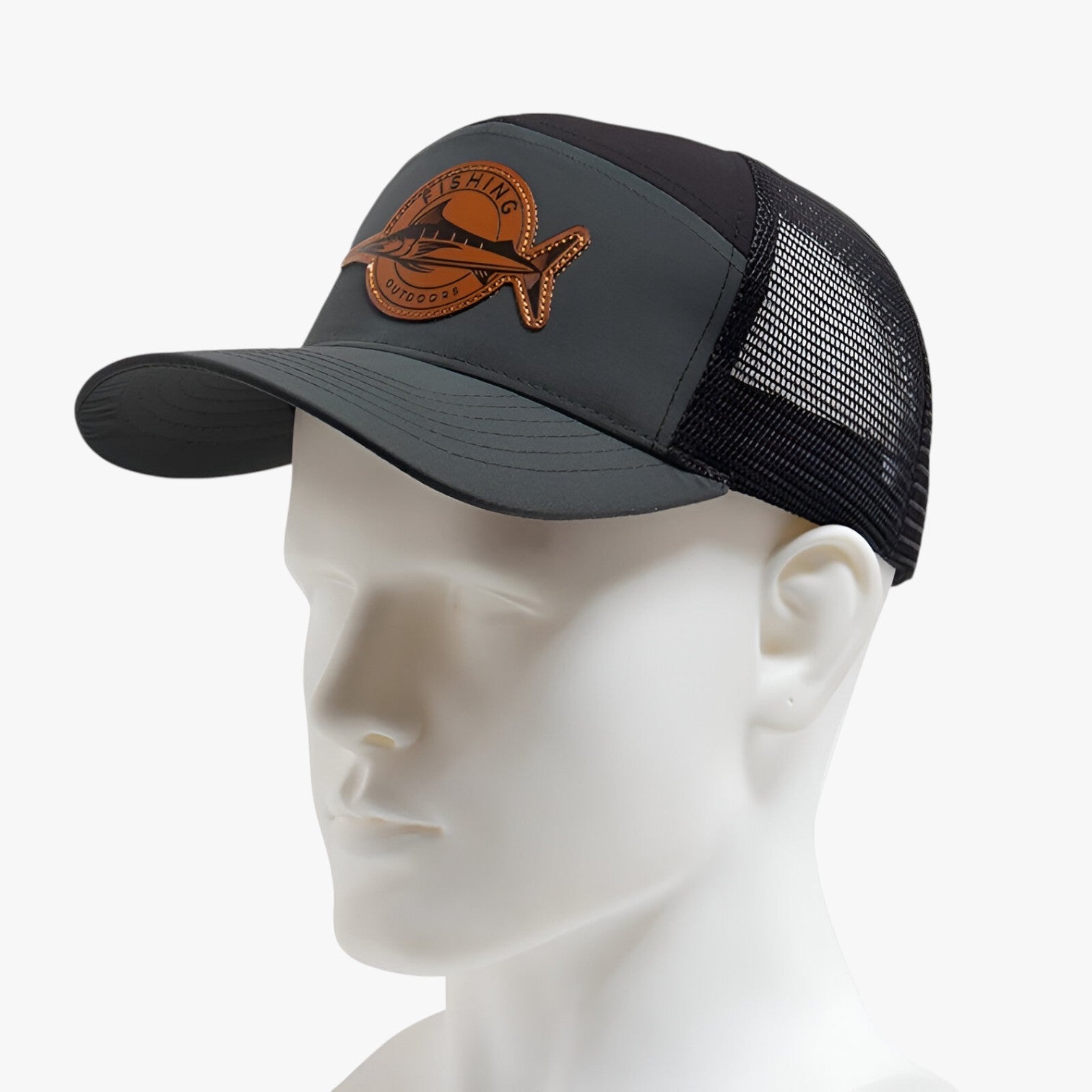 Caden | Elegante – Cappellino estivo da camionista con etichetta in rete e pelle - - Baseball caps caps mens accessory mens cap - Concept Palermo