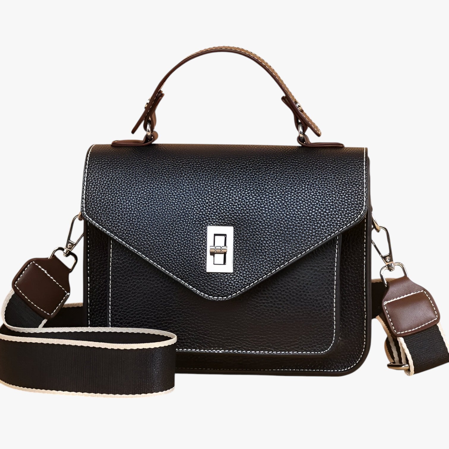 Valerie | Borsa di lusso in vera pelle - nero - bag Bags handbags women bags Women's handbags - Concept Palermo