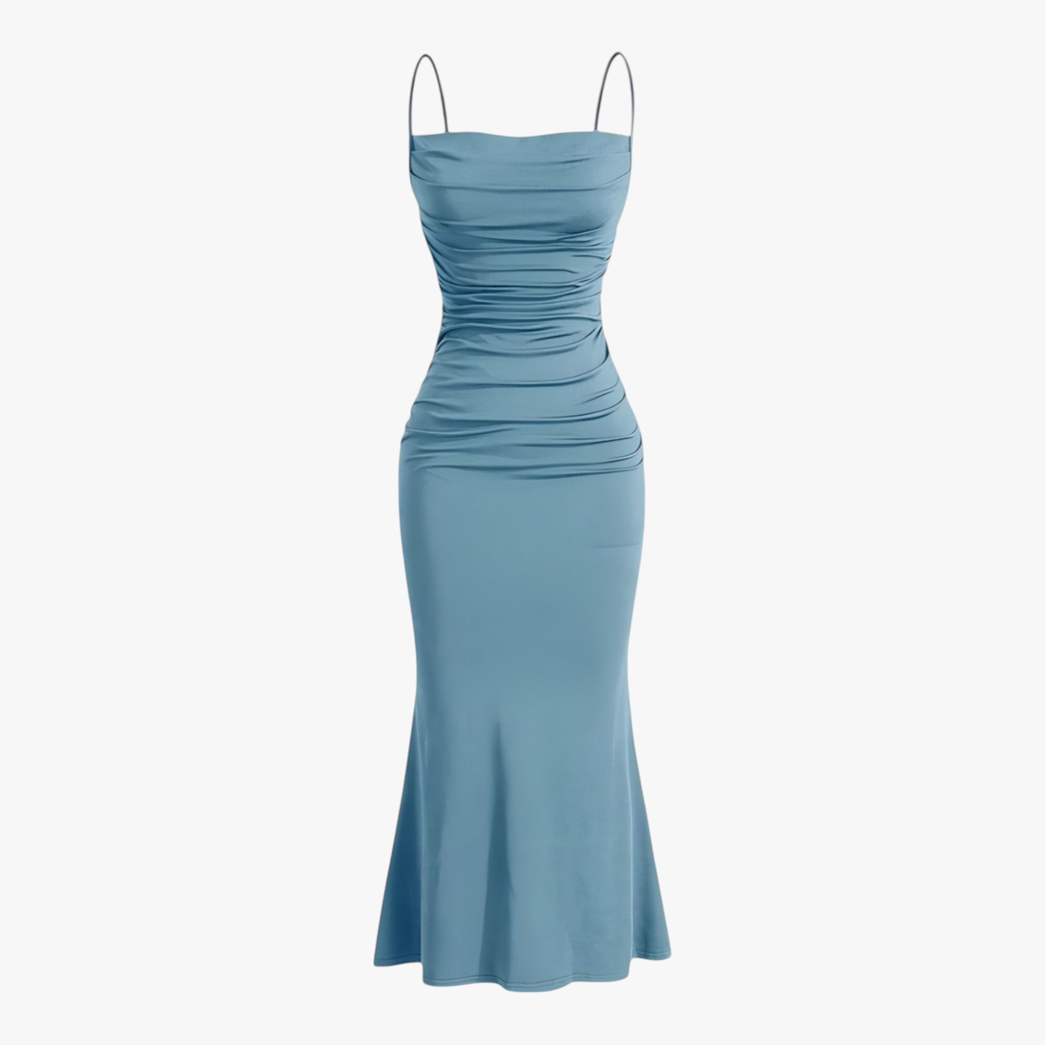 Ophélie | Abito maxi - Seduzione ed eleganza naturale - Blu - - Concept Palermo