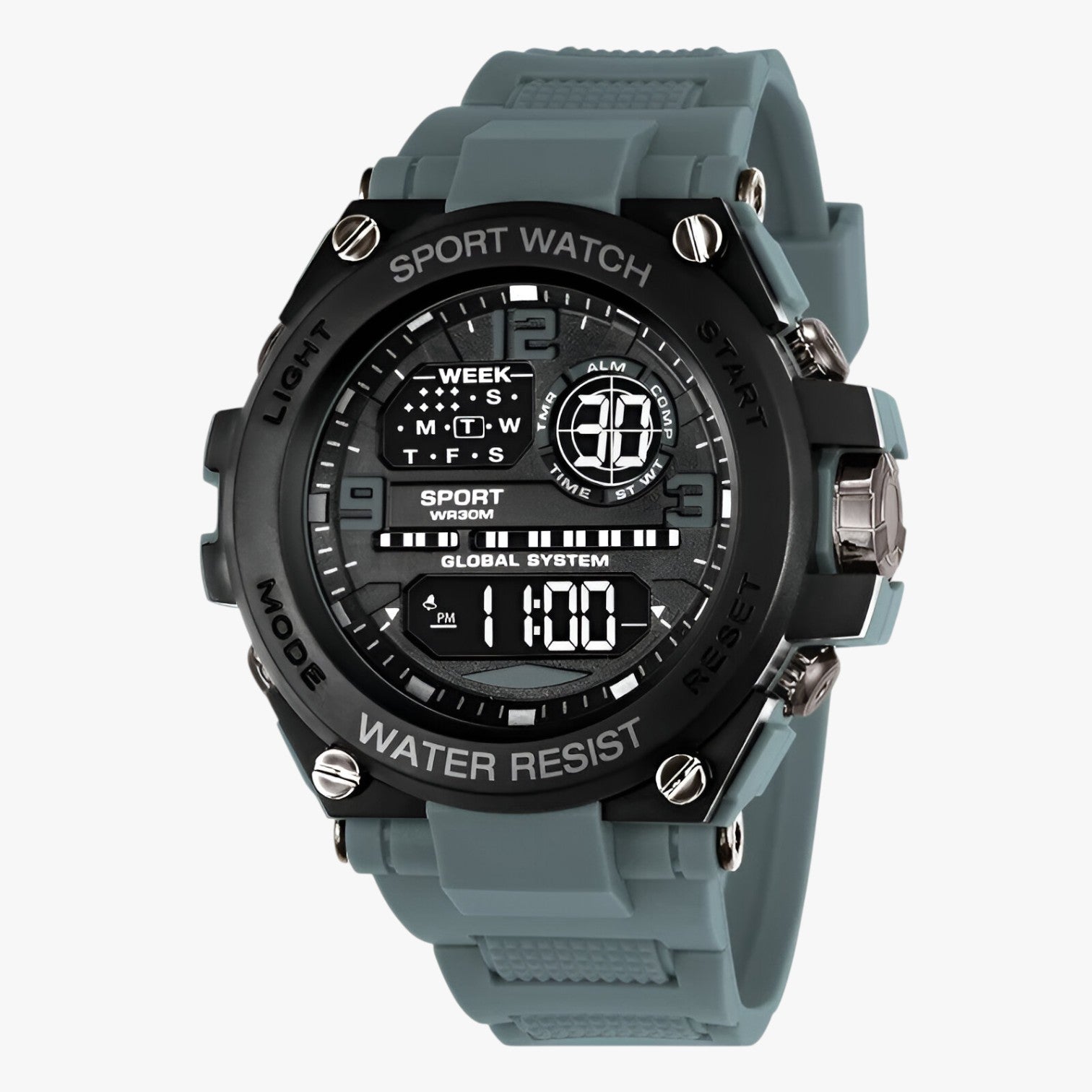 Kevin | Orologio sportivo impermeabile antiurto - Grigio No - watch watch for men watches WATCHES FOR MEN - Concept Palermo