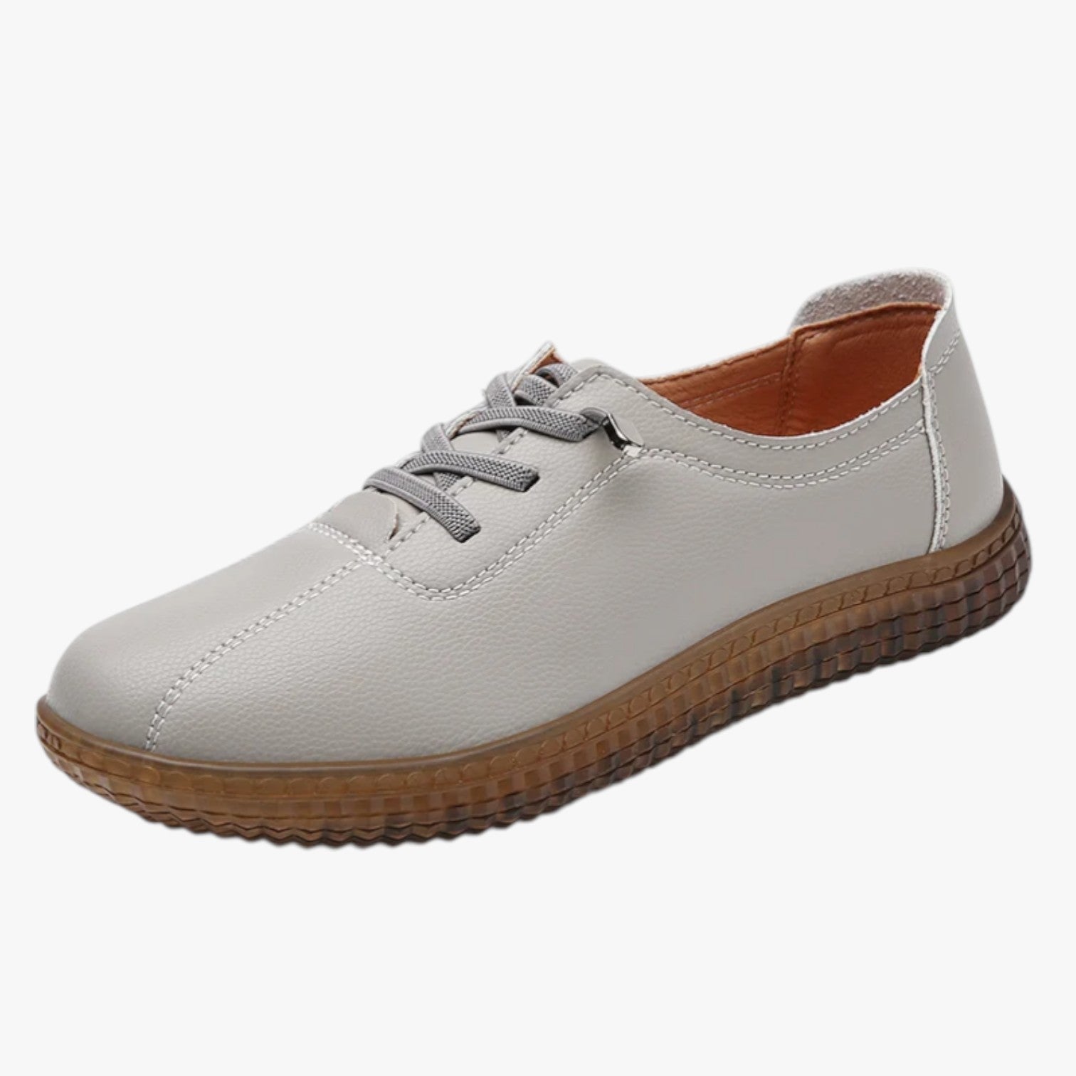 Alena | Sneakers in vera pelle: morbide, traspiranti e perfette per l'estate - Grigio - shoes Shoes women womens shoes - Concept Palermo