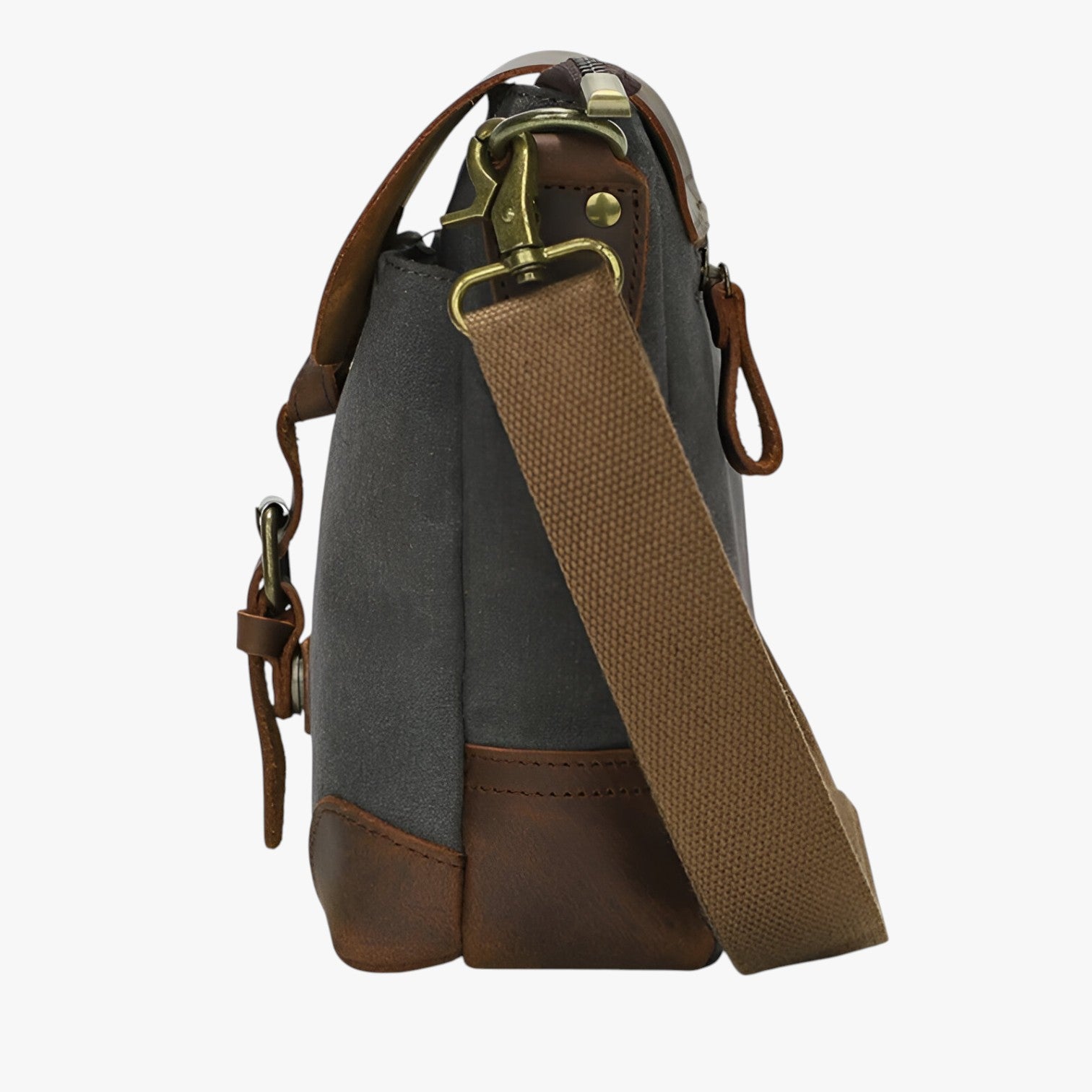 Archie | Borsa a tracolla vintage in tela e pelle - - Bags bags for men handbags Shoulder & Crossbody Bags Shoulder Bags - Concept Palermo