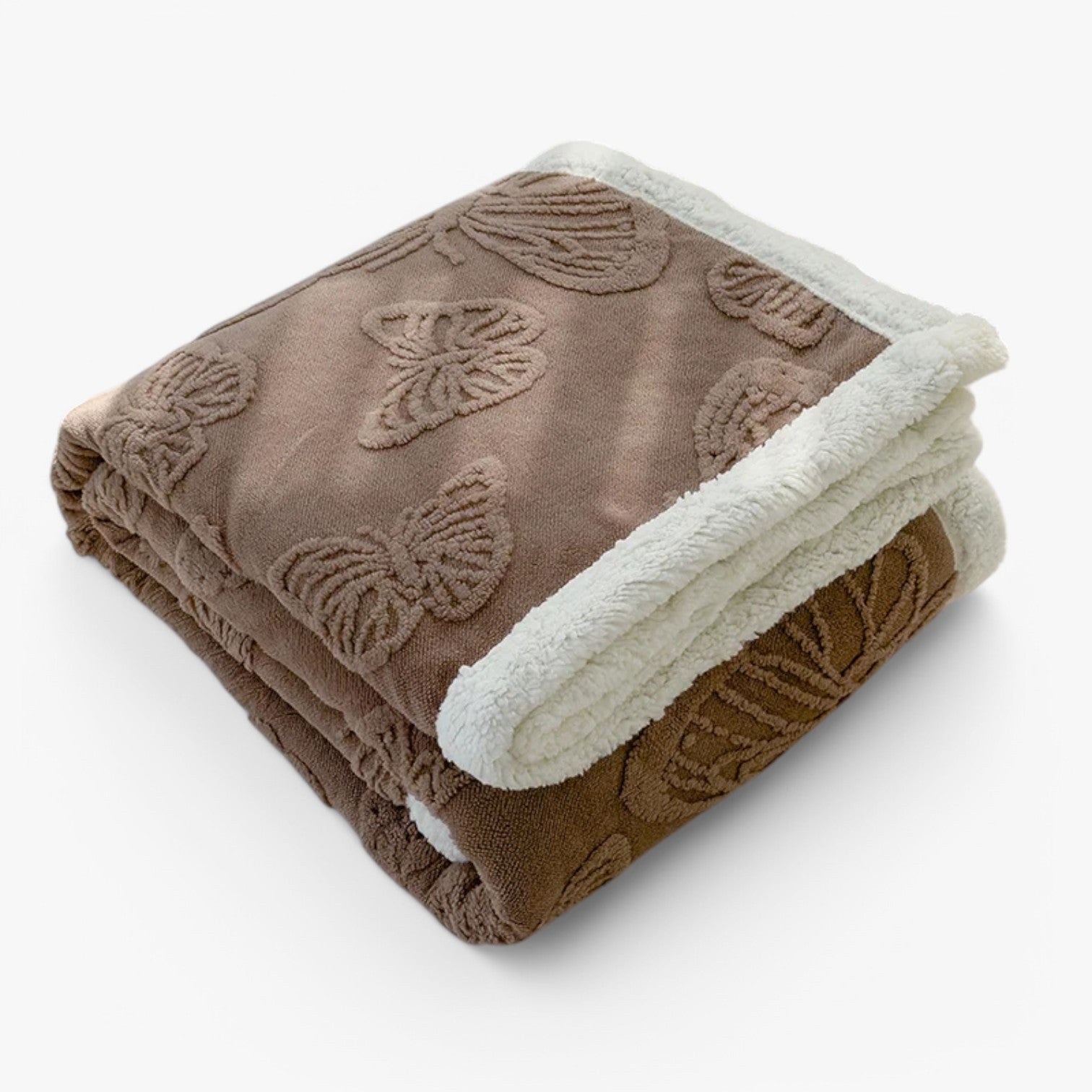 Fenna | Coperta in morbido fleece corallo – Calore & comfort - Marrone - bedroom Home - Concept Palermo