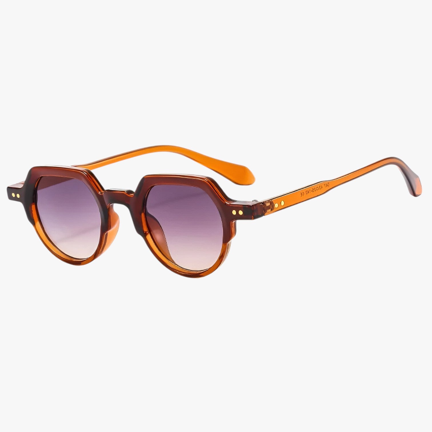 Eden | Occhiali da Sole Punk UV400 Design Irregolare Retrò con Lenti Oceaniche - tè come in foto - Fashion Sunglasses sun glasses Sunglasses - Concept Palermo