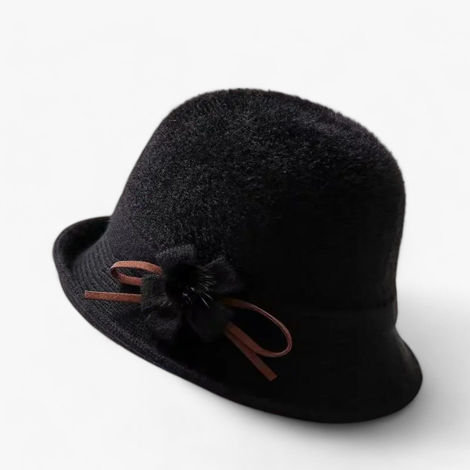 Mathilde | Elegante cappello in lana per donne – calore e stile - Nero 56-58cm - hat Hat for girls women hat - Concept Palermo