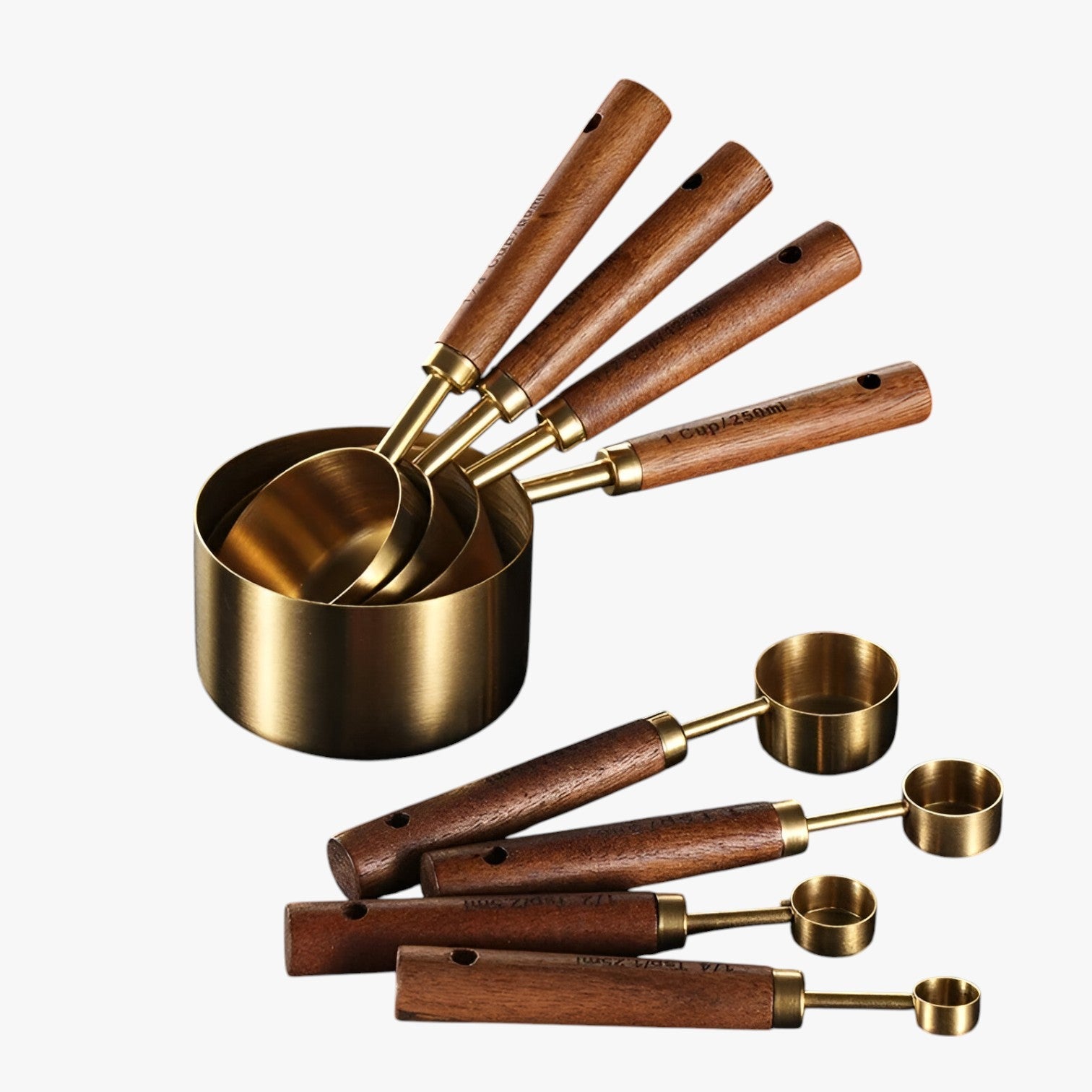 Yasmin | Set di misurini in acciaio inossidabile – Misurazioni precise e durevoli - - Kitchen kitchen tools - Concept Palermo