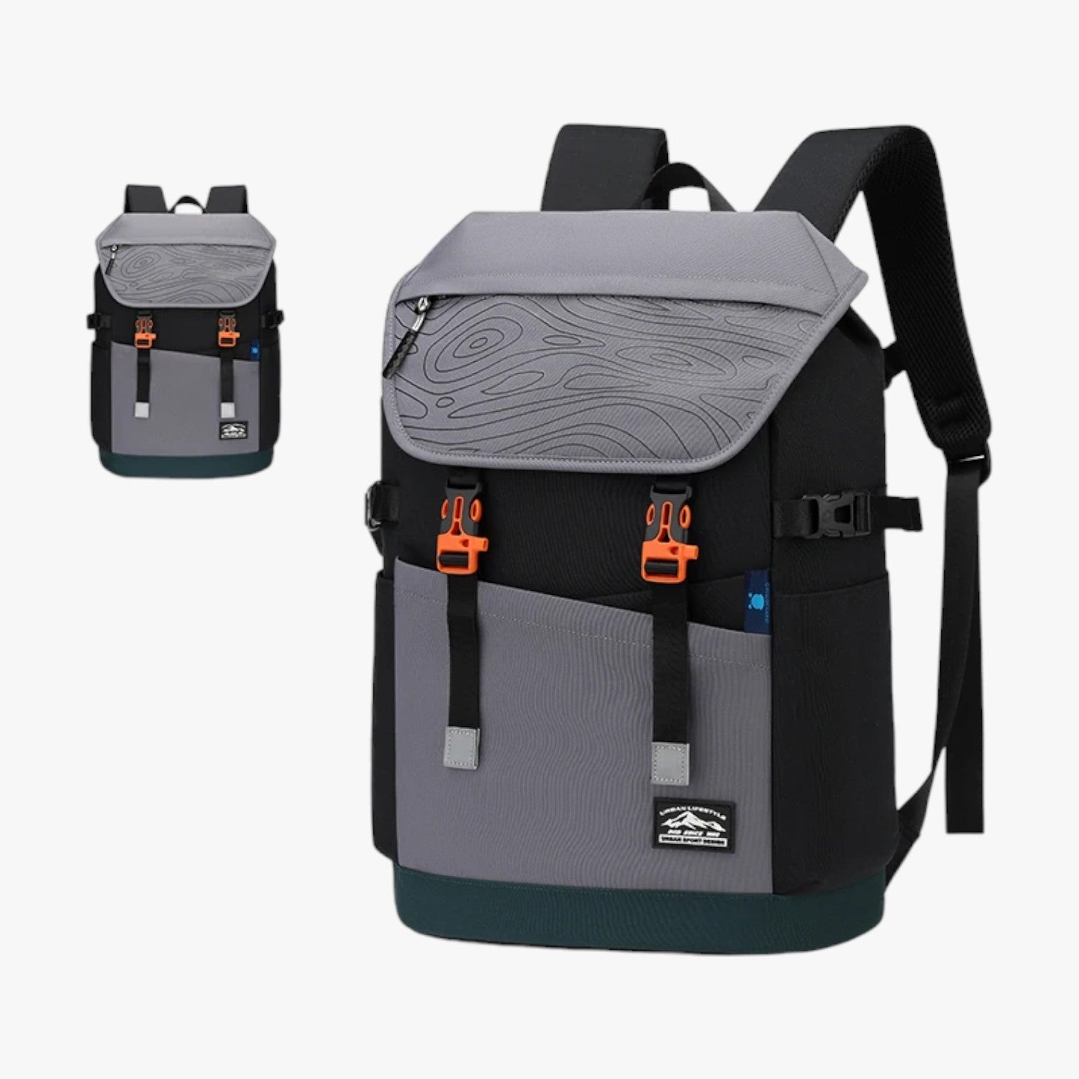 Maxwell | Zaino Outdoor 40L Compatto, Capiente, Pronto per Ogni Avventura - grigio 15 pollici - Bags bags for men men bag mens bag - Concept Palermo
