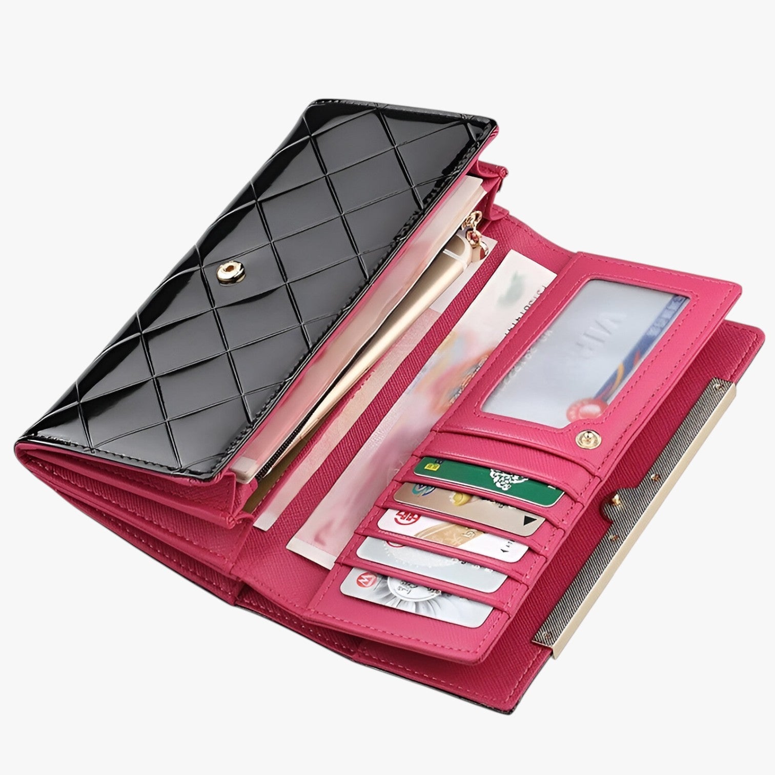 Myrna | Portafoglio da donna in pelle di lusso con protezione RFID - - wallet womens wallet - Concept Palermo