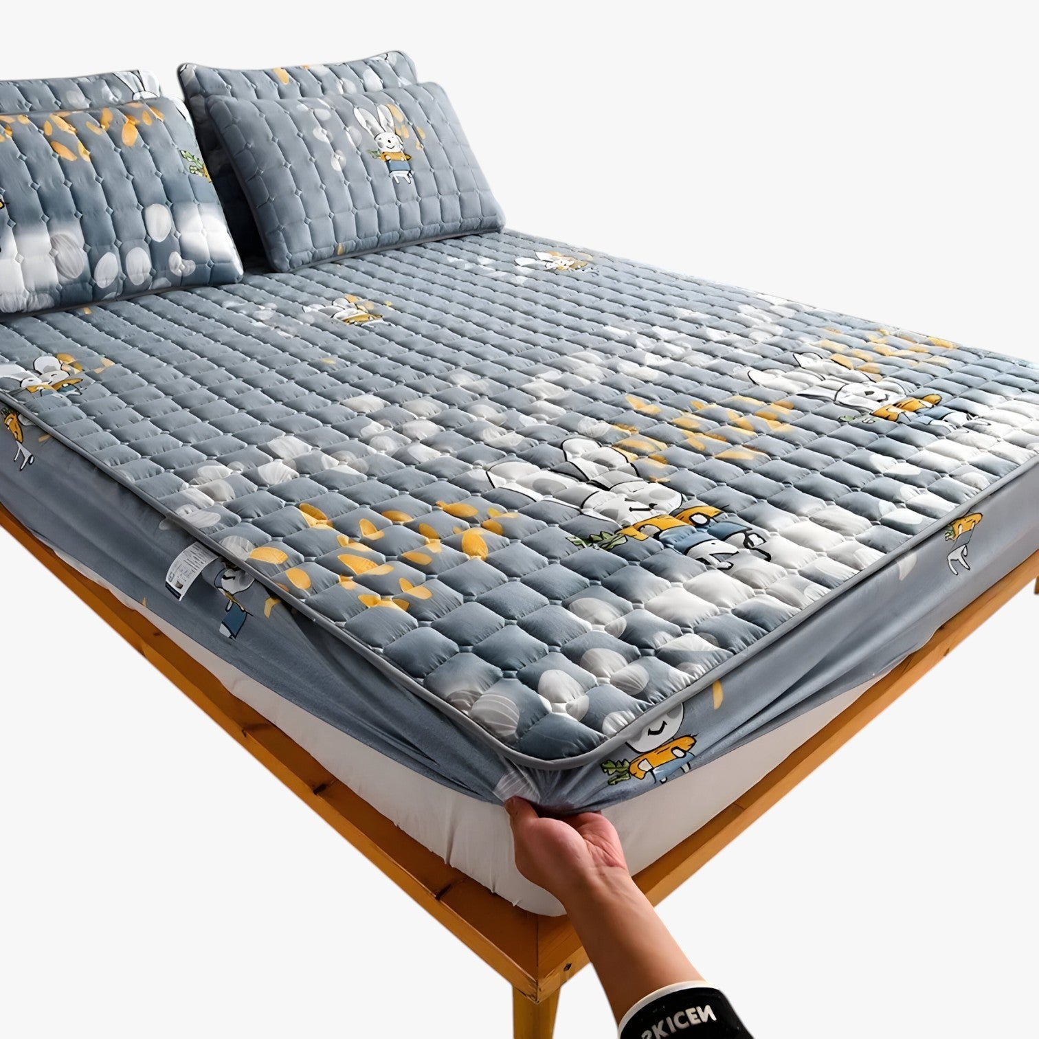 Griselda | Ademend, antibatterico e materassino a prova di bambino - Grigio - bedroom Home - Concept Palermo