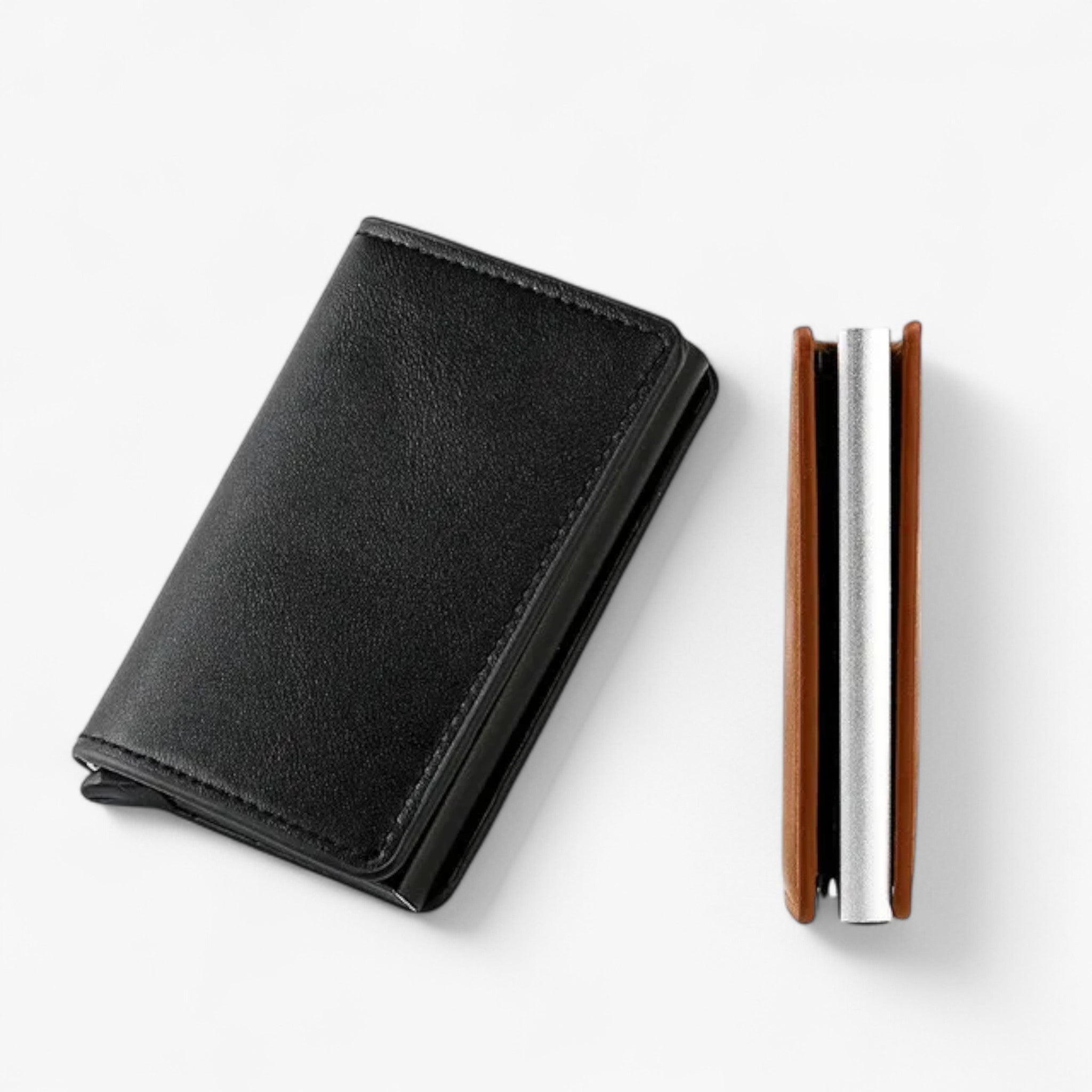 Portafoglio RFID Romeo™ - protezione di tutte le tue carte dal furto! - Nero (senza fibbia) - ID wallet wallet - Concept Palermo