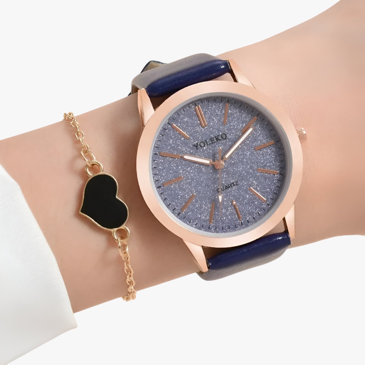 Nova | Set Eleganza Femminile 2 Orologi da Donna in Pelle e Bracciale, Stile Lusso al Polso - - female watch ladies watch watch watch for women watches wrist watches for women - Concept Palermo