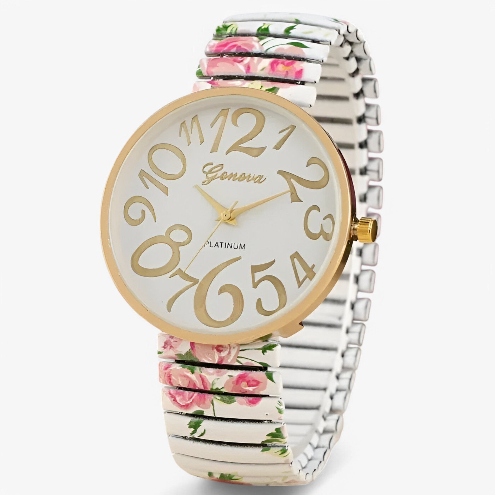 Janine | Orologio da donna con numeri grandi e cinturino elastico - - female watch watch for women - Concept Palermo